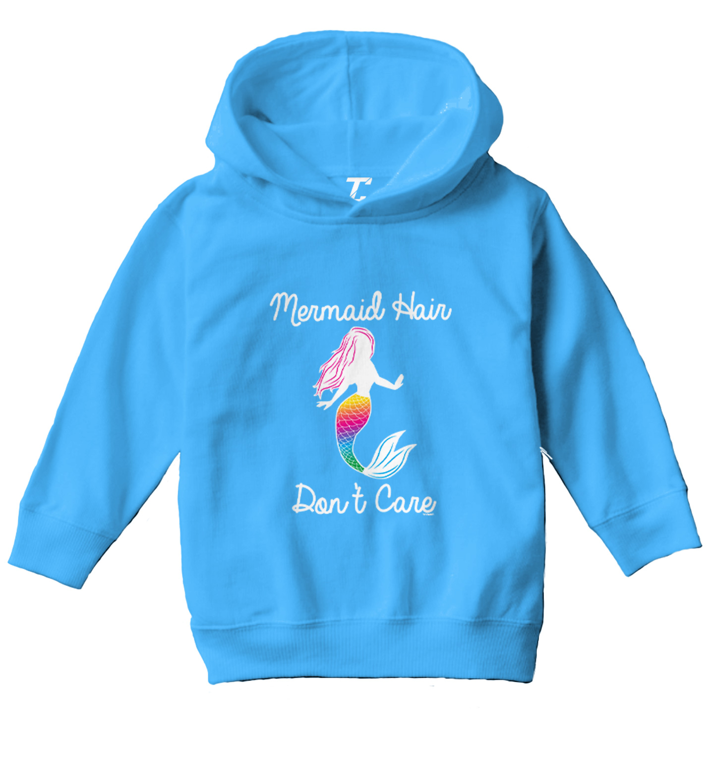 Mermaid Hair Don't Care - Mythical Creature Ocean Beach Toddler/Youth Hoodie - Picture 12 of 12