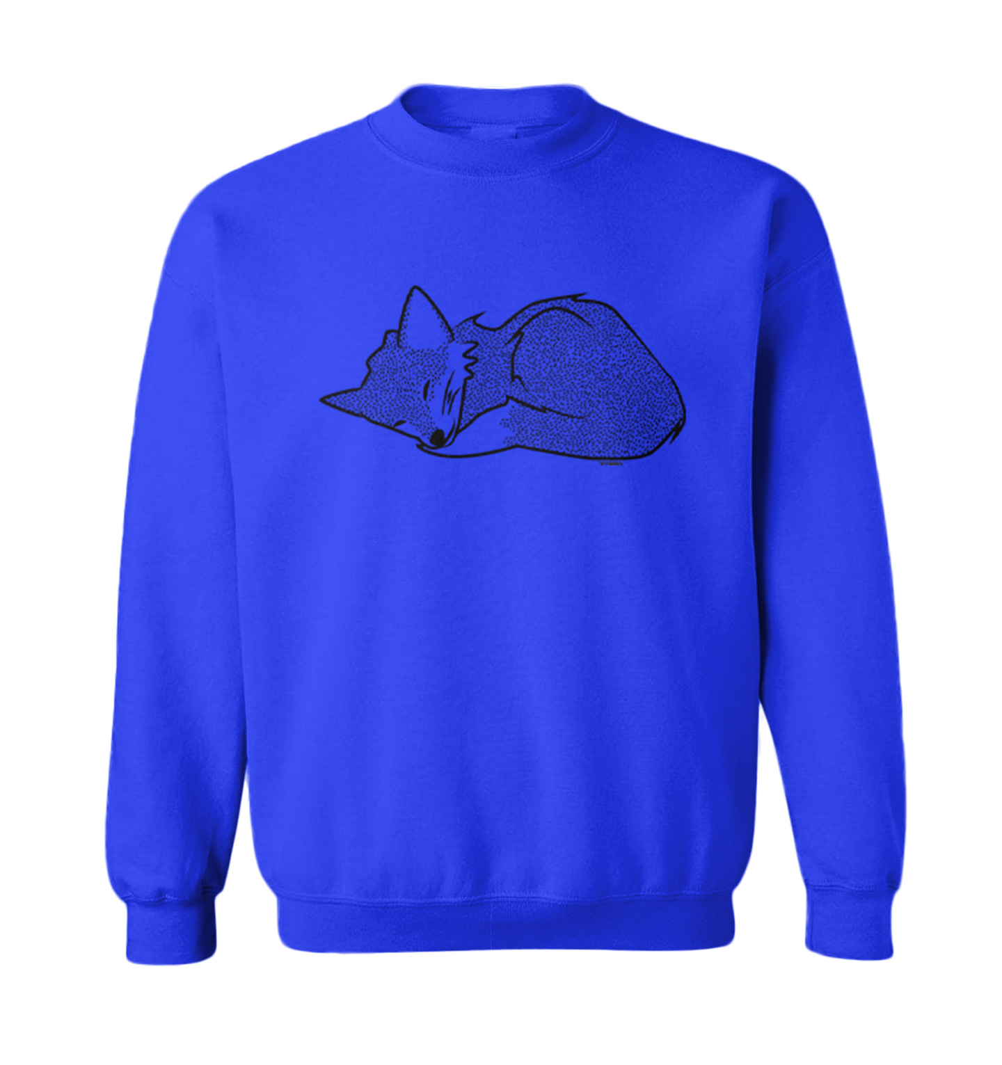 Sleeping Fox - Cute Adorable Animal Canine Wolf Dog Toddler Crewneck Sweater - Picture 5 of 5