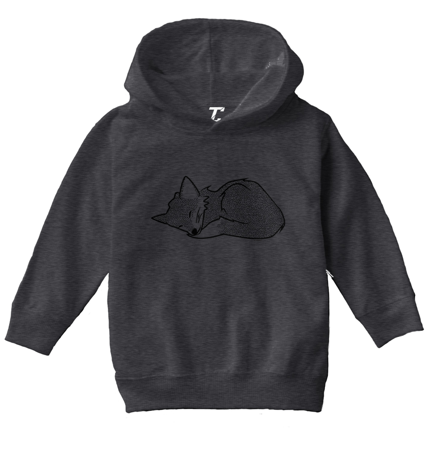 Sleeping Fox - Cute Adorable Animal Canine Wolf Dog Toddler/Youth Hoodie - Picture 2 of 10