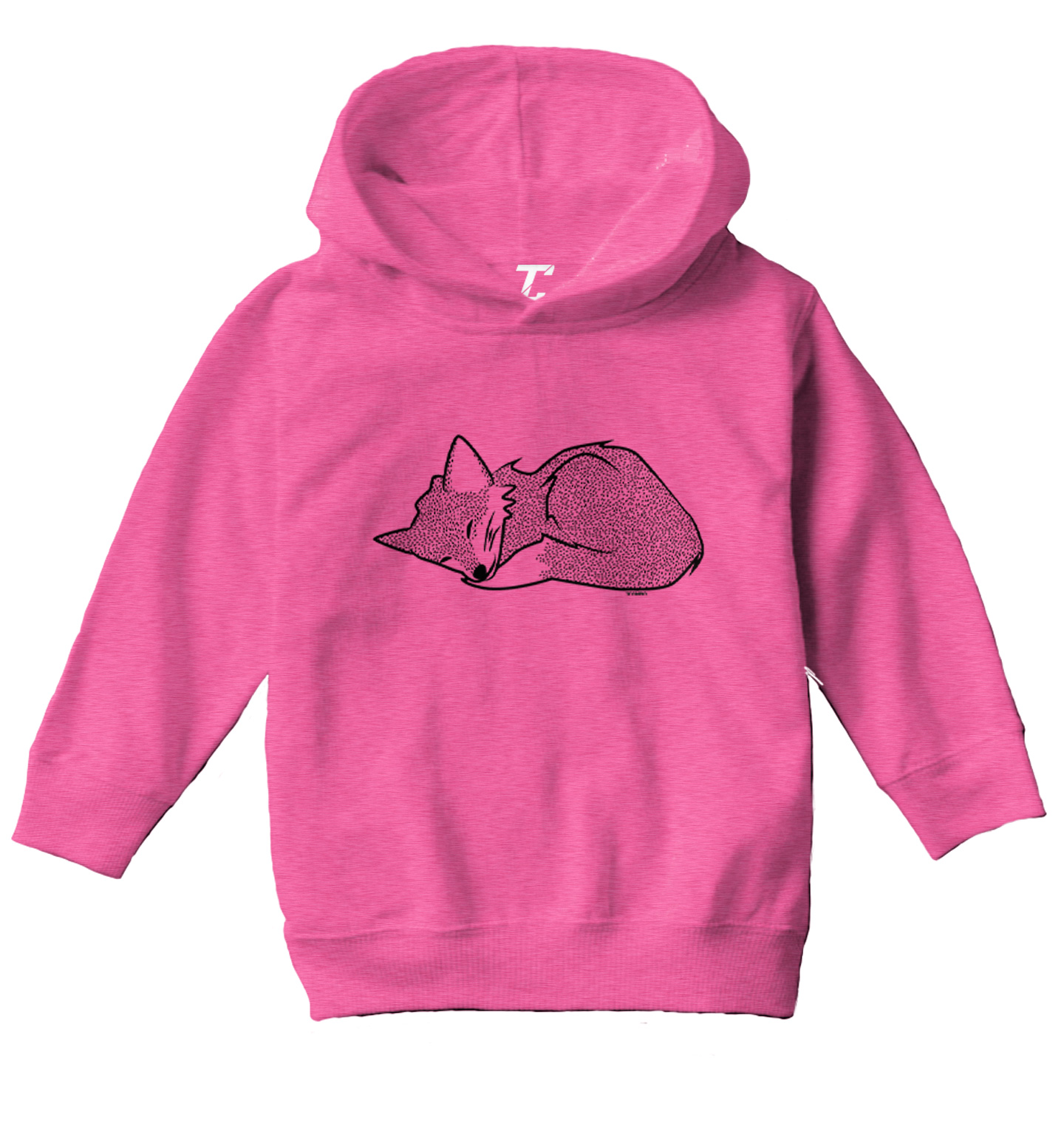 Sleeping Fox - Cute Adorable Animal Canine Wolf Dog Toddler/Youth Hoodie - Picture 3 of 10