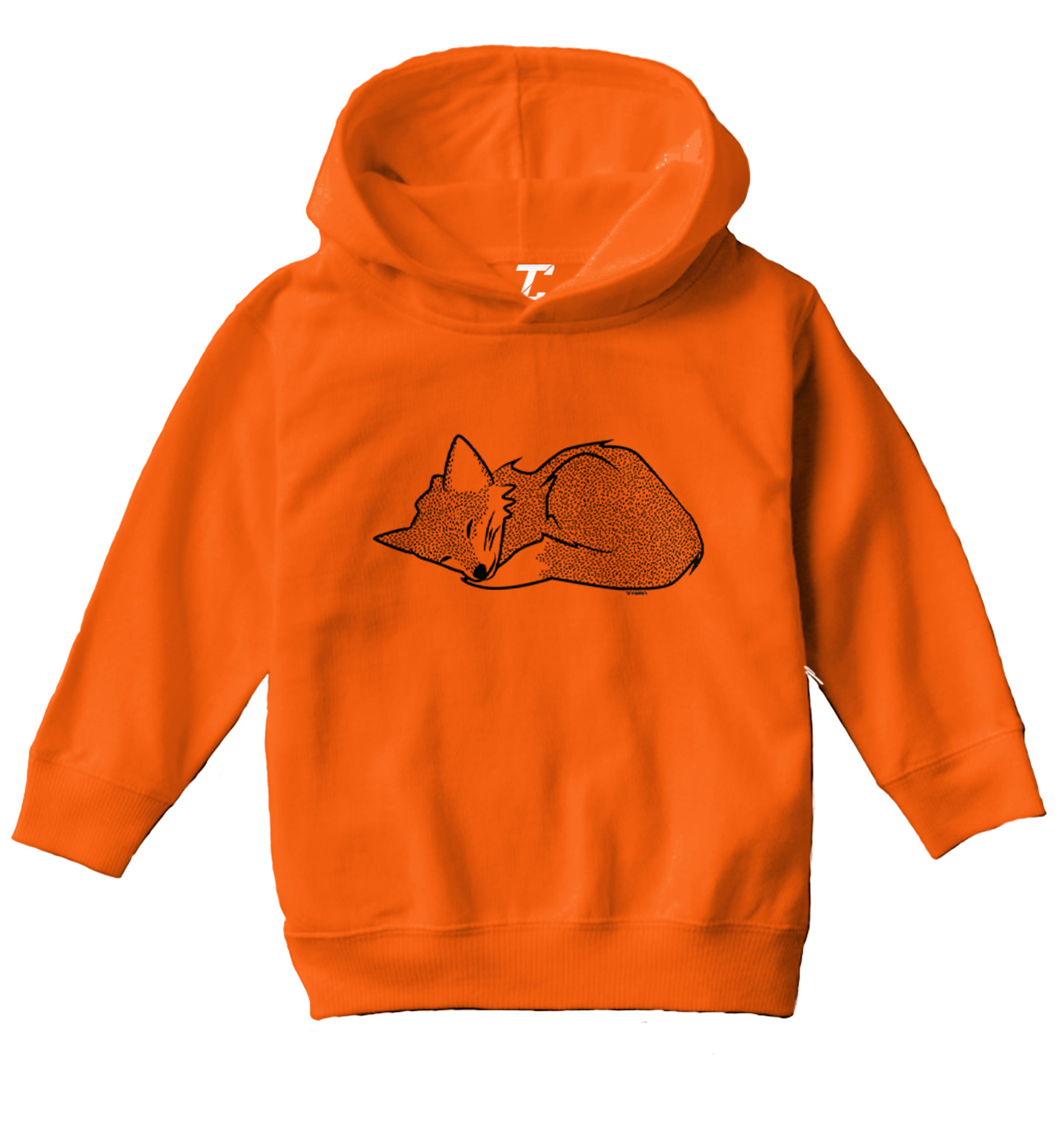 Sleeping Fox - Cute Adorable Animal Canine Wolf Dog Toddler/Youth Hoodie - Picture 6 of 10
