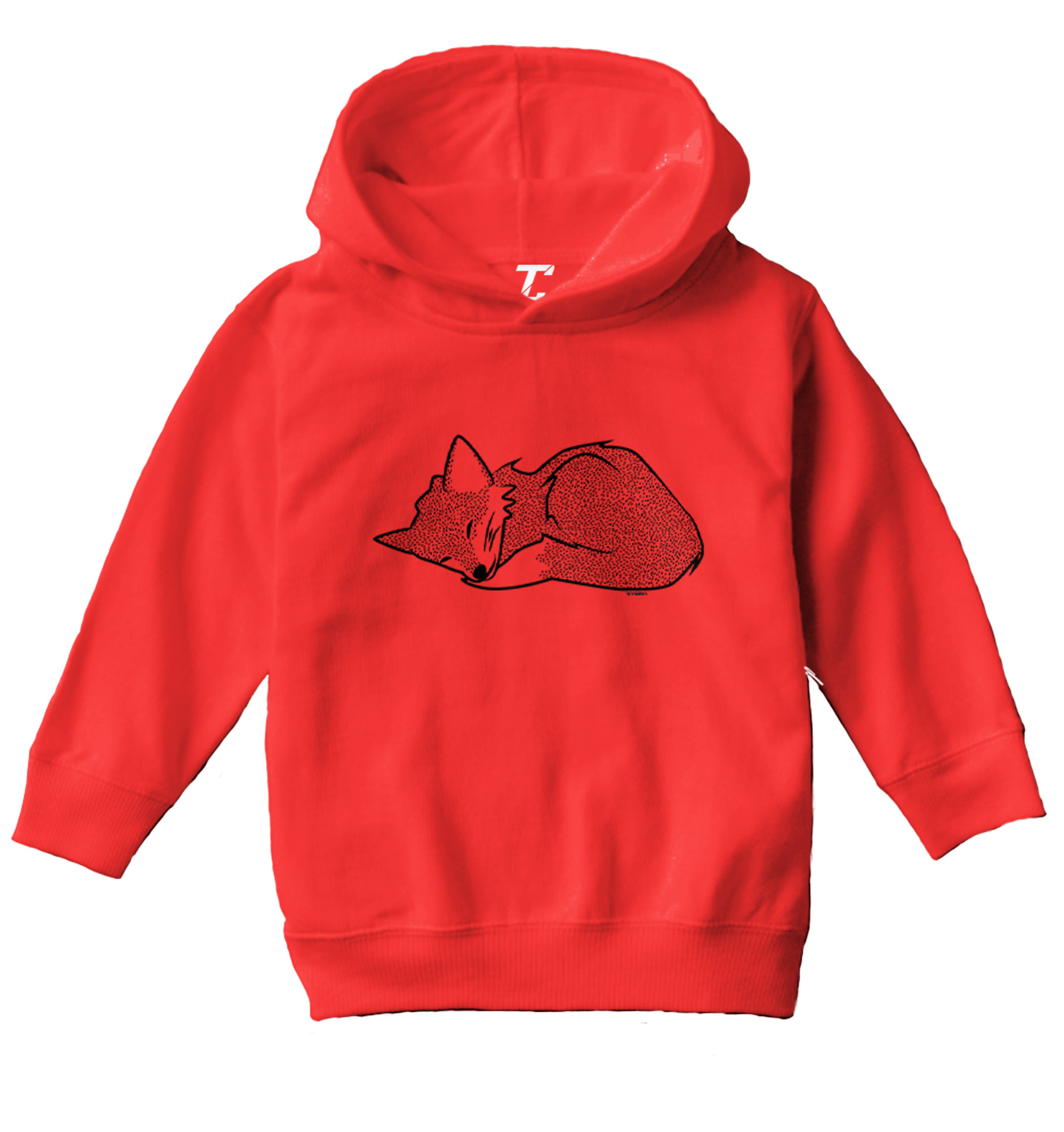 Sleeping Fox - Cute Adorable Animal Canine Wolf Dog Toddler/Youth Hoodie - Picture 8 of 10