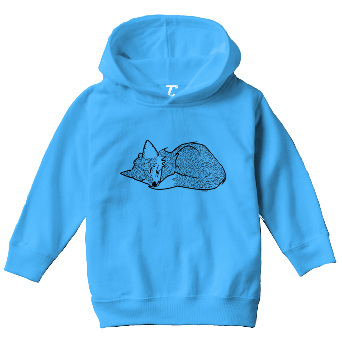 Sleeping Fox - Cute Adorable Animal Canine Wolf Dog Toddler/Youth Hoodie - Picture 10 of 10