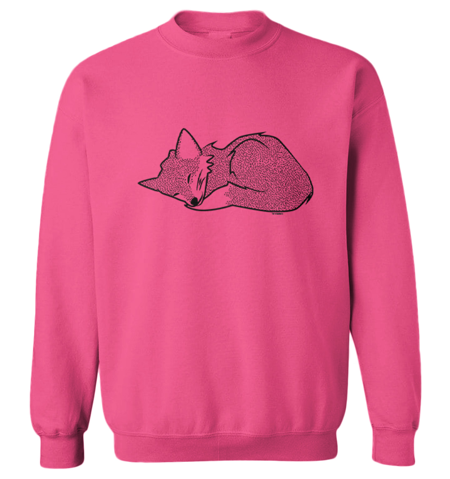 Sleeping Fox - Cute Adorable Animal Canine Wolf Dog Toddler Crewneck Sweater - Picture 3 of 5