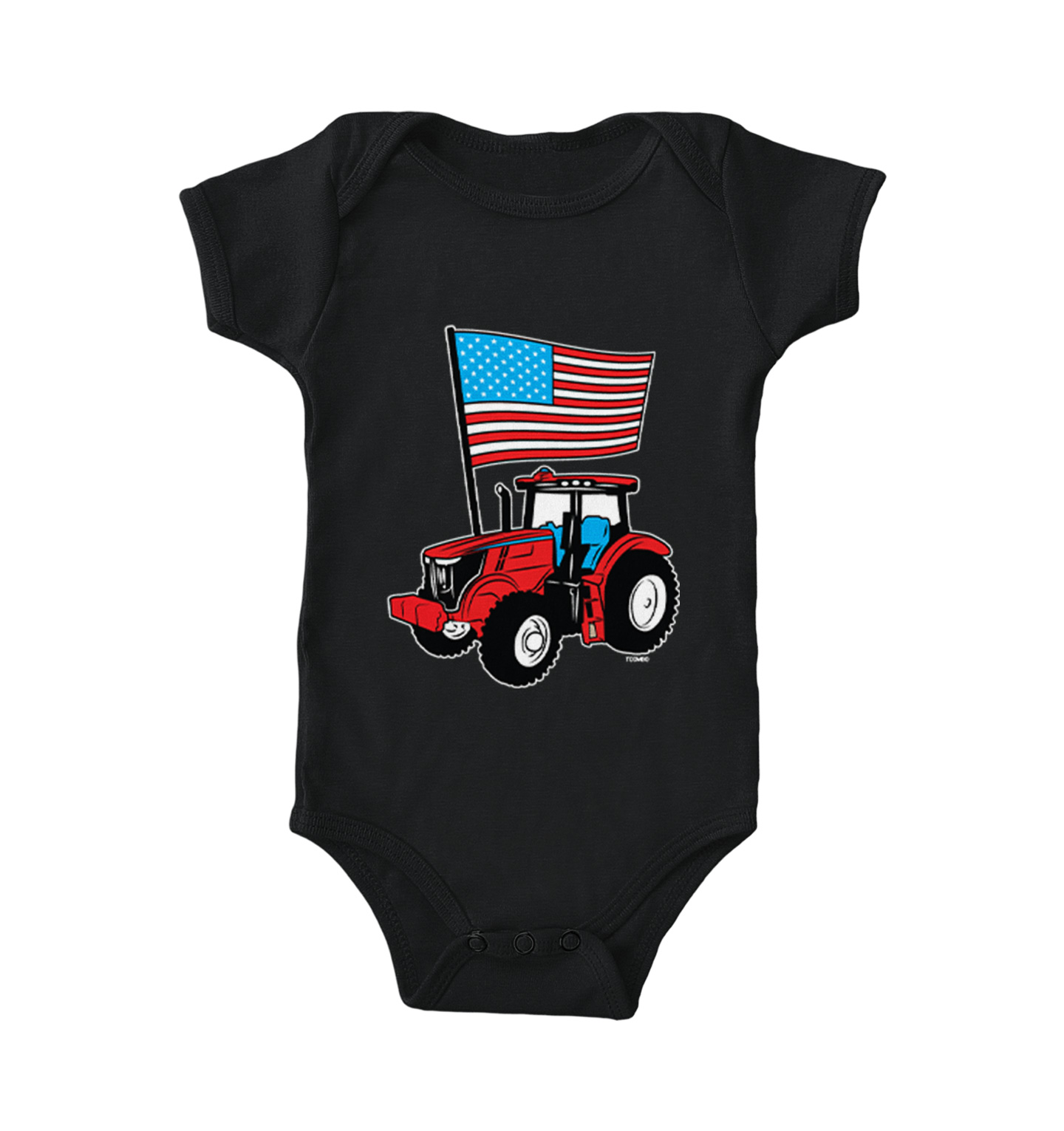 American Flag Tractor – USA ‘Murica Stars & Stripes Bodysuit