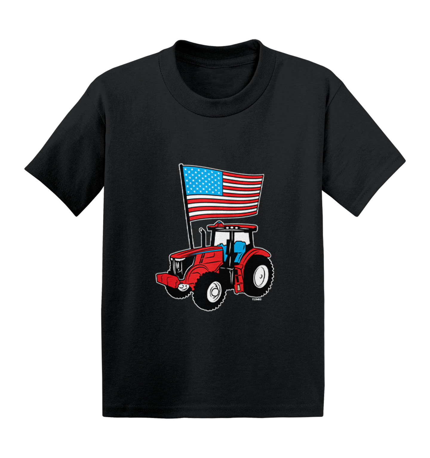 American Flag Tractor – USA ‘Murica Stars & Stripes Kids T-shirt