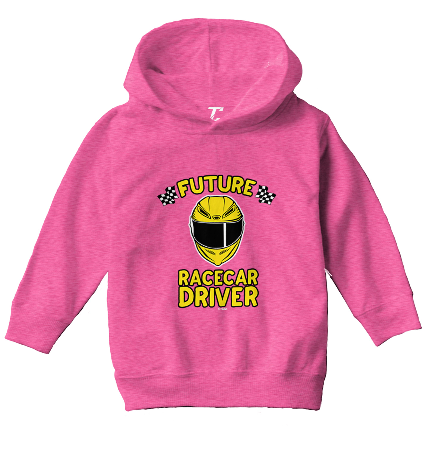 Future Racecar Driver - Fast Car Lover Checkered Flag Toddler/Youth Hoodie - Picture 4 of 12
