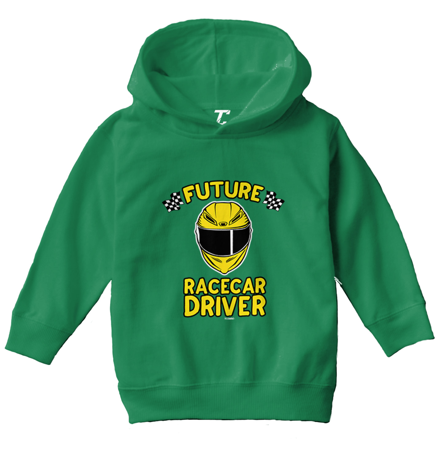 Future Racecar Driver - Fast Car Lover Checkered Flag Toddler/Youth Hoodie - Picture 5 of 12
