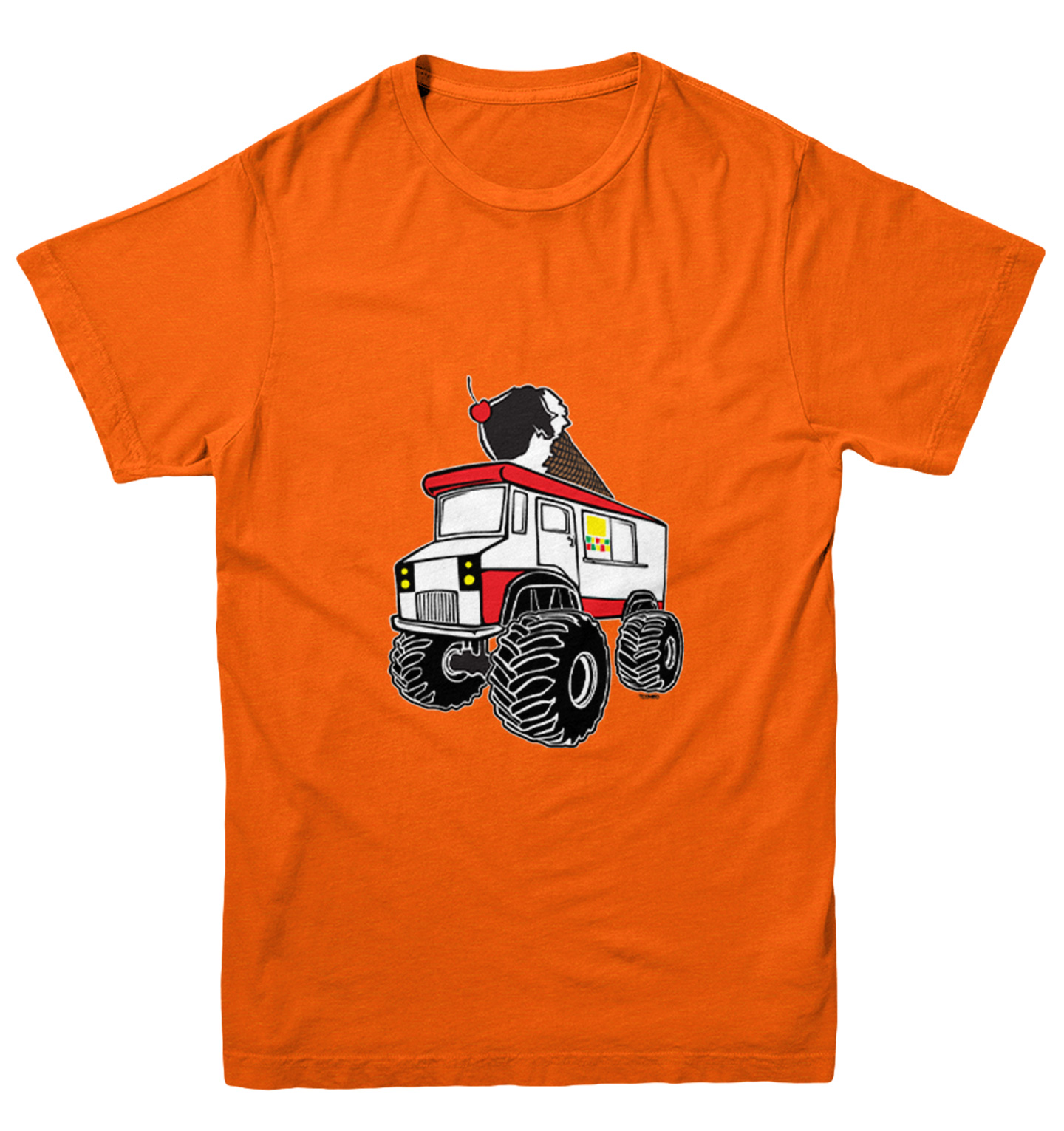Ice Cream Monster Truck - Awesome Driver Cone Cherry Youth T-Shirt - Picture 8 of 20