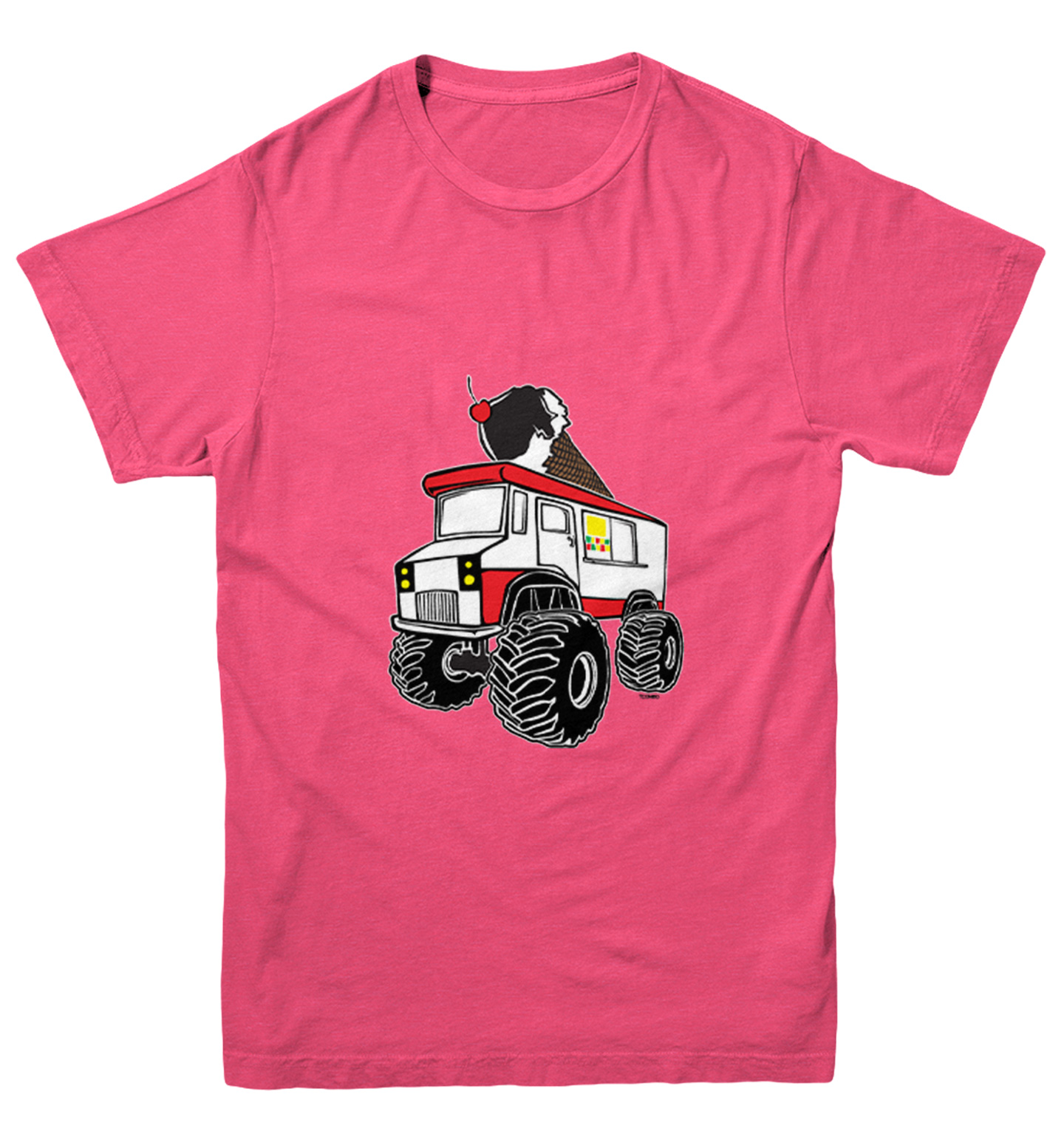 Ice Cream Monster Truck - Awesome Driver Cone Cherry Youth T-Shirt - Picture 9 of 20