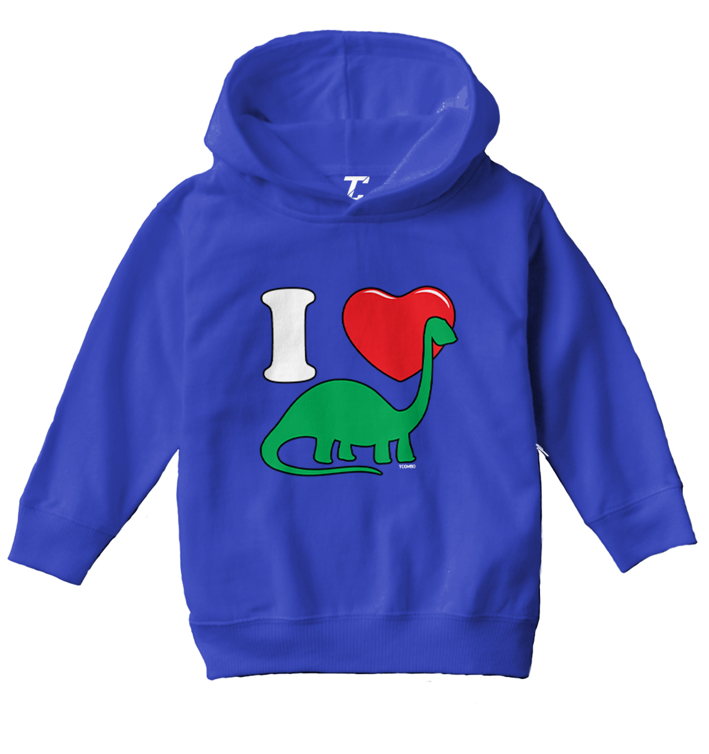 I Love Dinosaurs - Brachiosaurus Dino Heart Toddler/Youth Hoodie - Picture 11 of 12