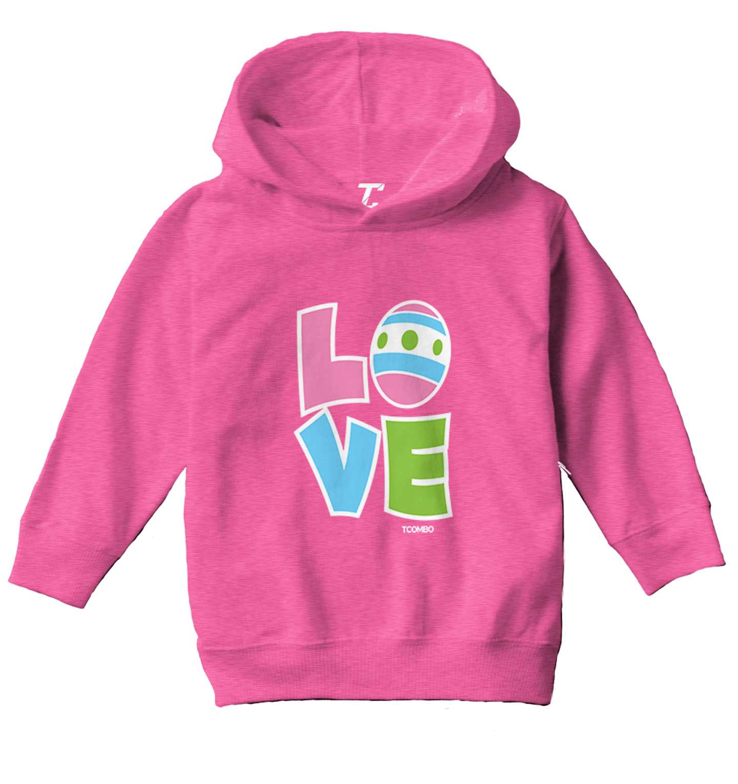 Love Easter Egg - Happy Bunny Rabbit Cute Holiday Toddler/Youth Hoodie - Picture 4 of 12