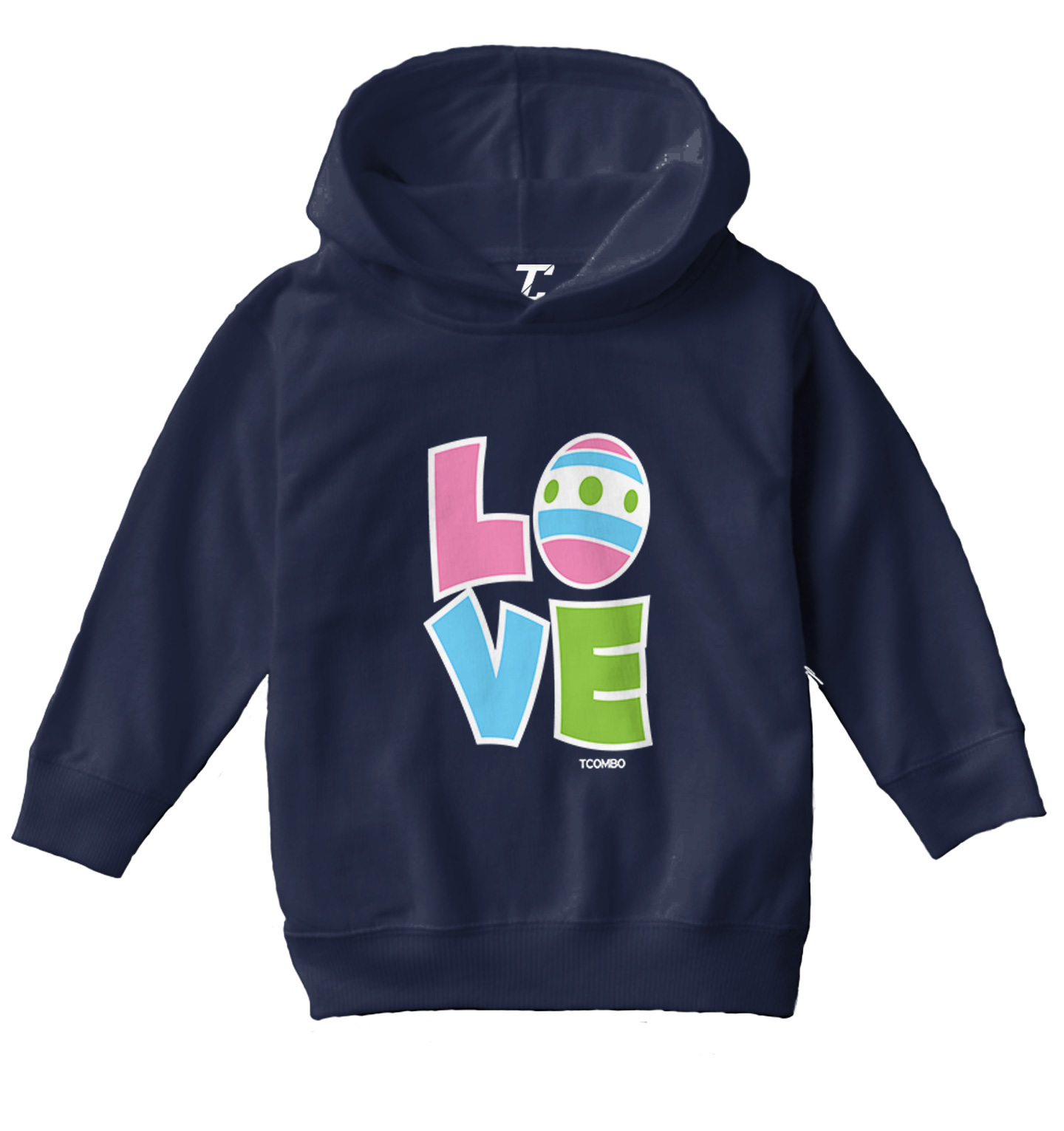 Love Easter Egg - Happy Bunny Rabbit Cute Holiday Toddler/Youth Hoodie - Picture 7 of 12