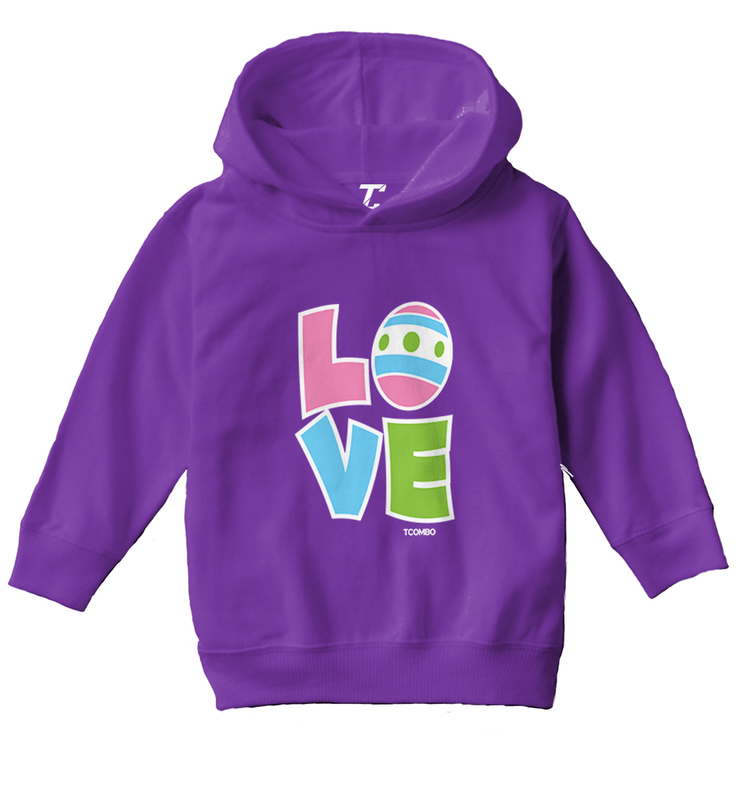 Love Easter Egg - Happy Bunny Rabbit Cute Holiday Toddler/Youth Hoodie - Picture 9 of 12