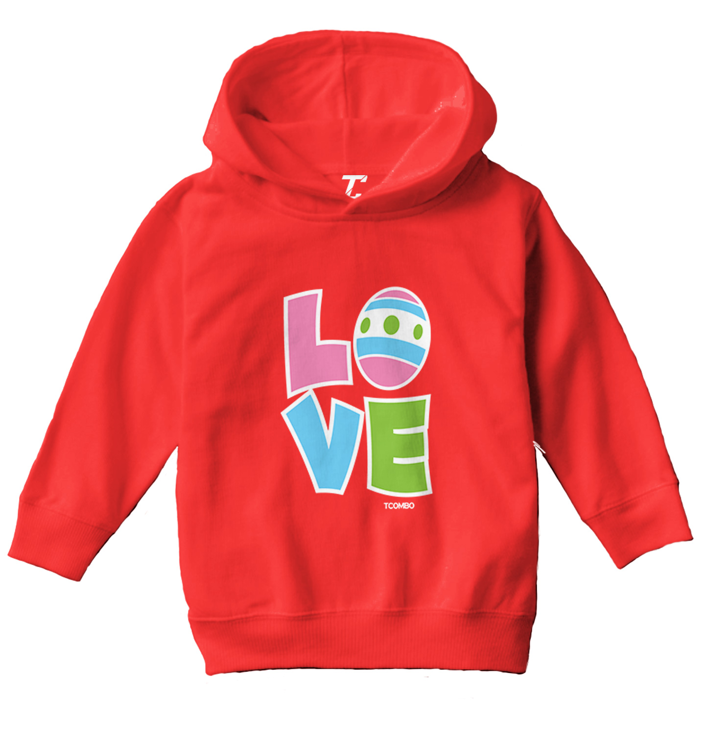 Love Easter Egg - Happy Bunny Rabbit Cute Holiday Toddler/Youth Hoodie - Picture 10 of 12
