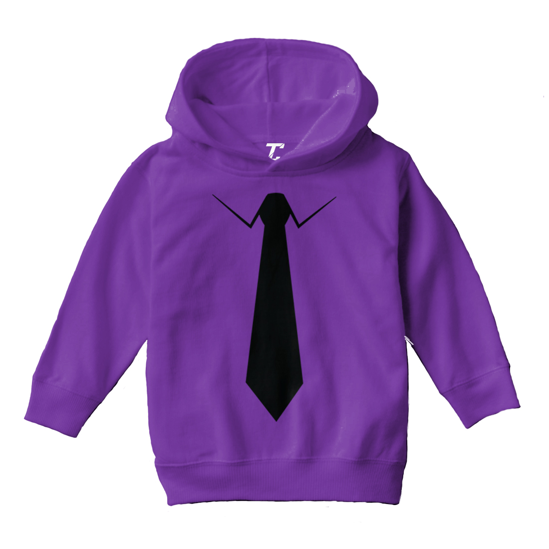 Little Tie - Lil Man Formal Wedding Special Occasion Toddler/Youth Hoodie - Picture 7 of 10