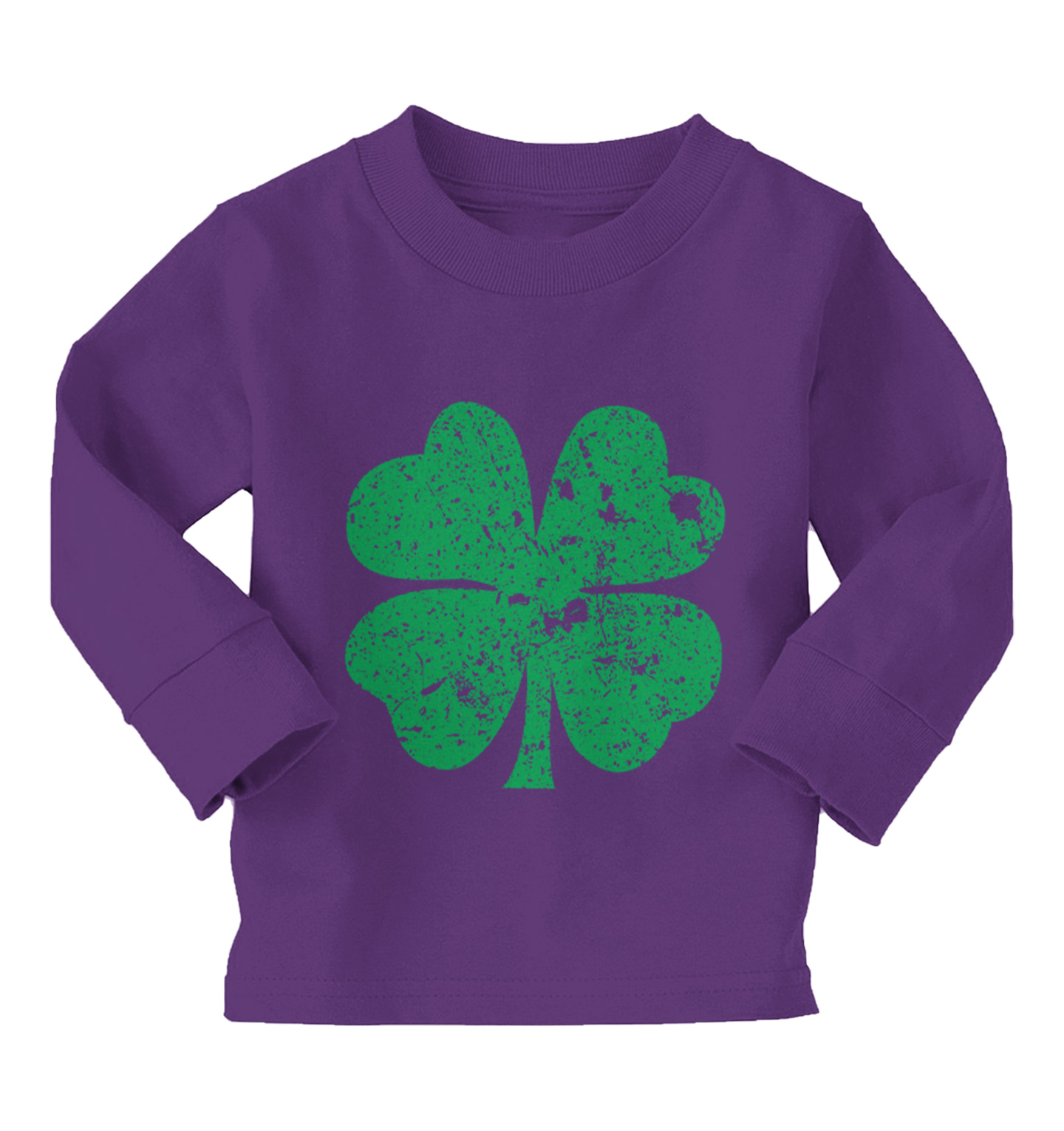 ★marie claire ★ Color-stitched four-leaf clover T-shirt FourLeafB.jpg?v=1614022561