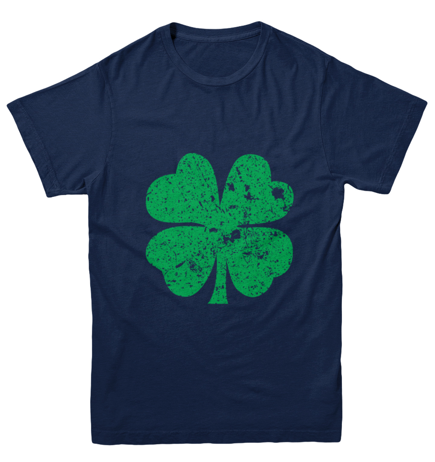 Distressed Green Four Leaf Clover - St. Patrick's Day Youth T-Shirt - Picture 7 of 20