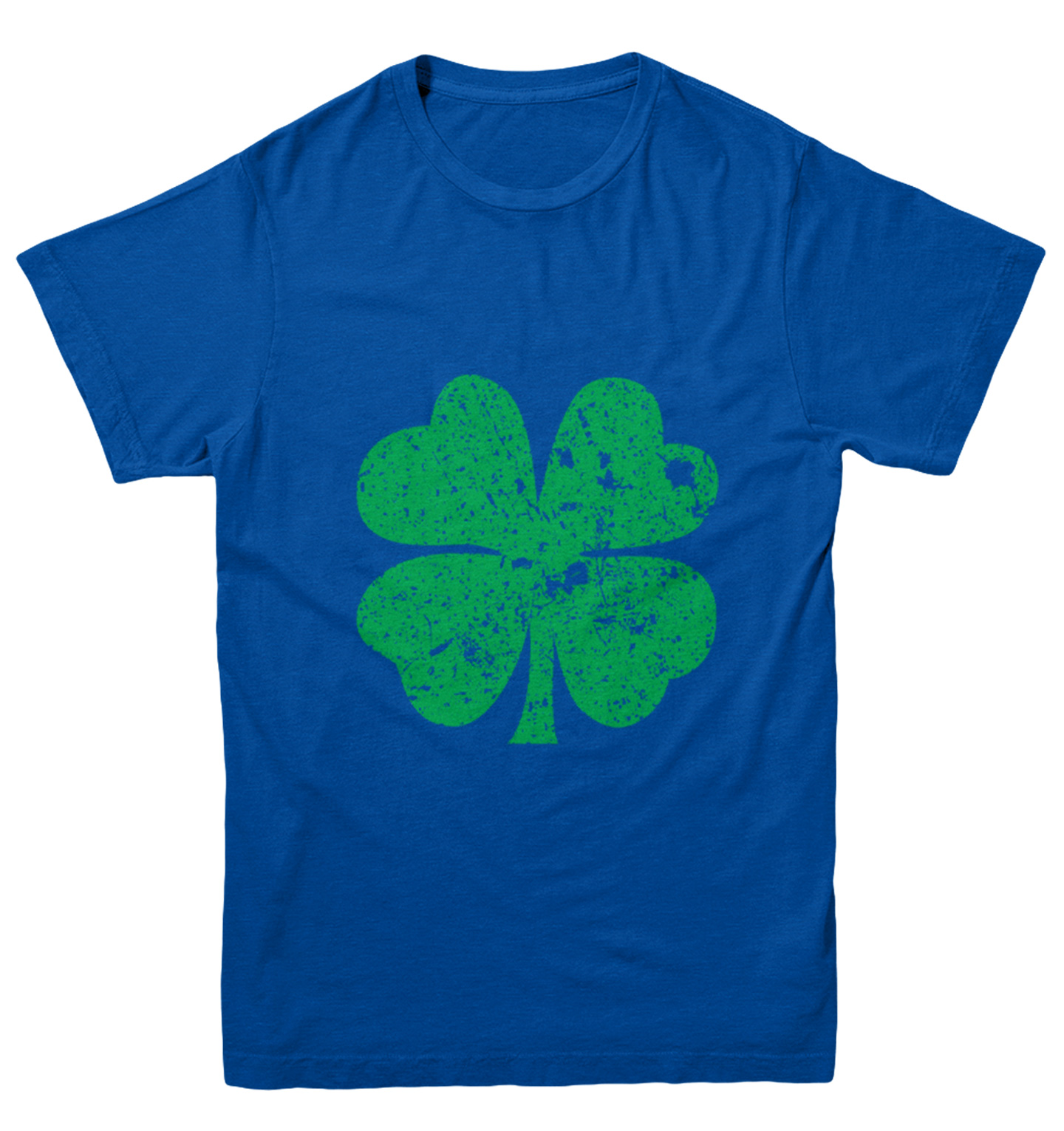 Distressed Green Four Leaf Clover - St. Patrick's Day Youth T-Shirt - Picture 12 of 20