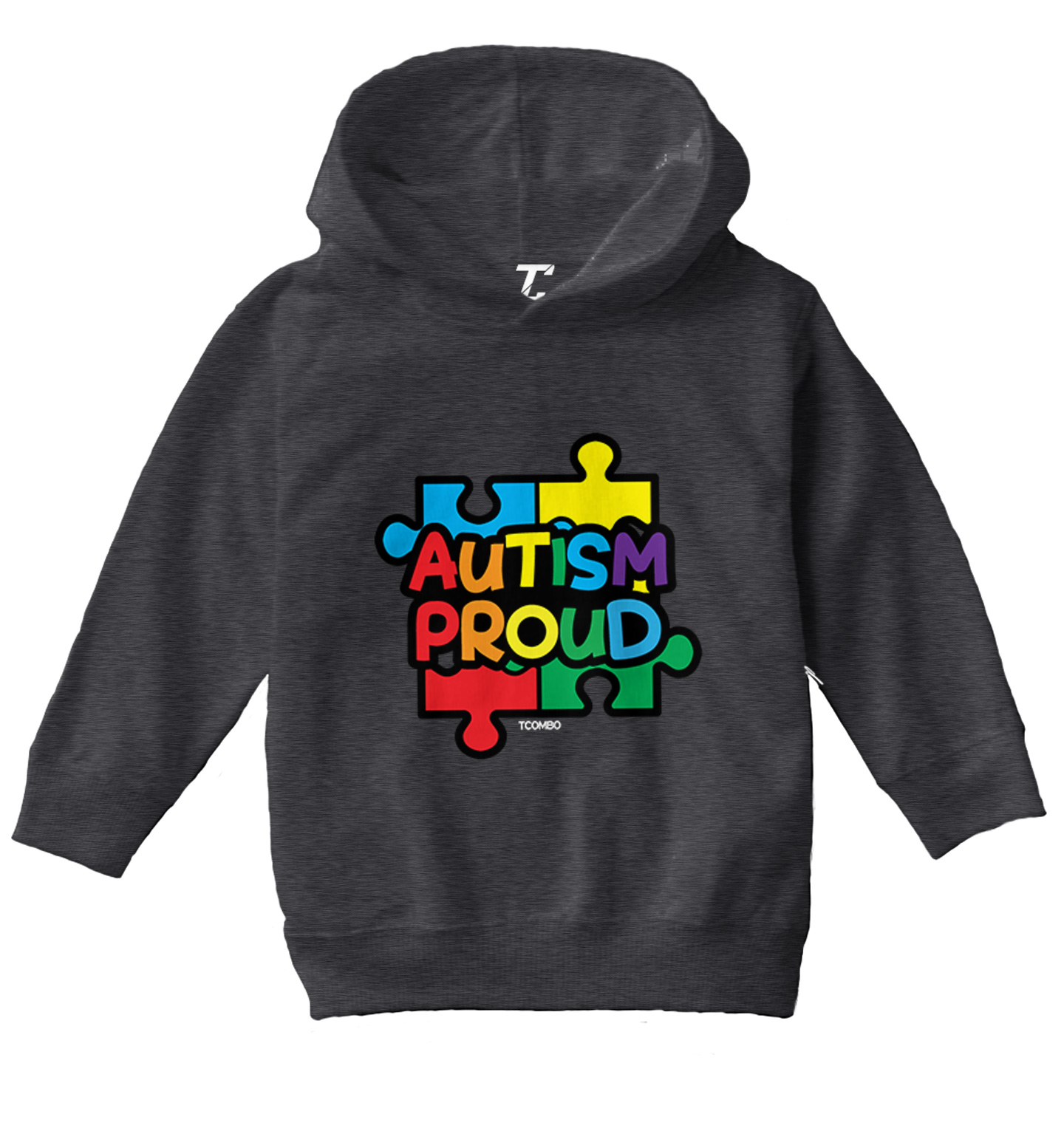 Autism Proud - Autistic Awareness Puzzle Piece Toddler/Youth Hoodie - Picture 3 of 12