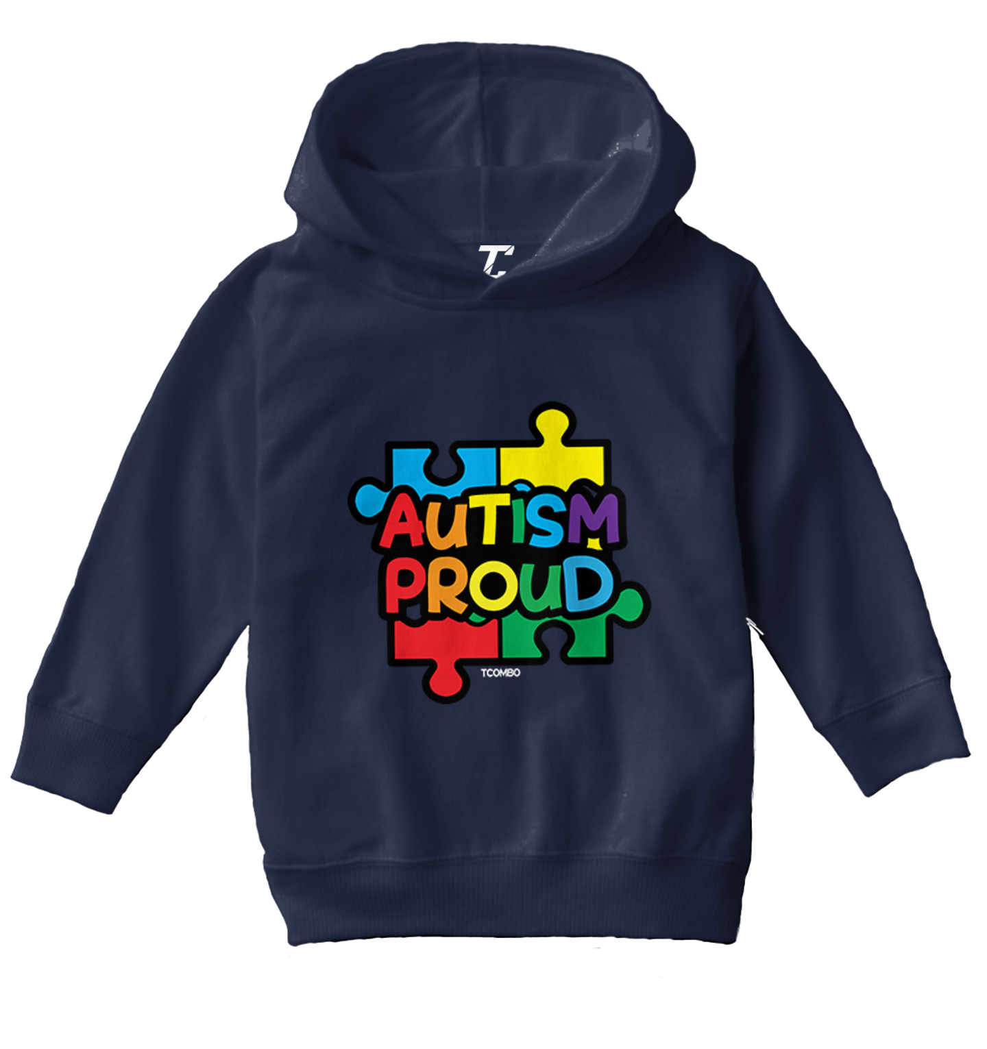 Autism Proud - Autistic Awareness Puzzle Piece Toddler/Youth Hoodie - Picture 7 of 12