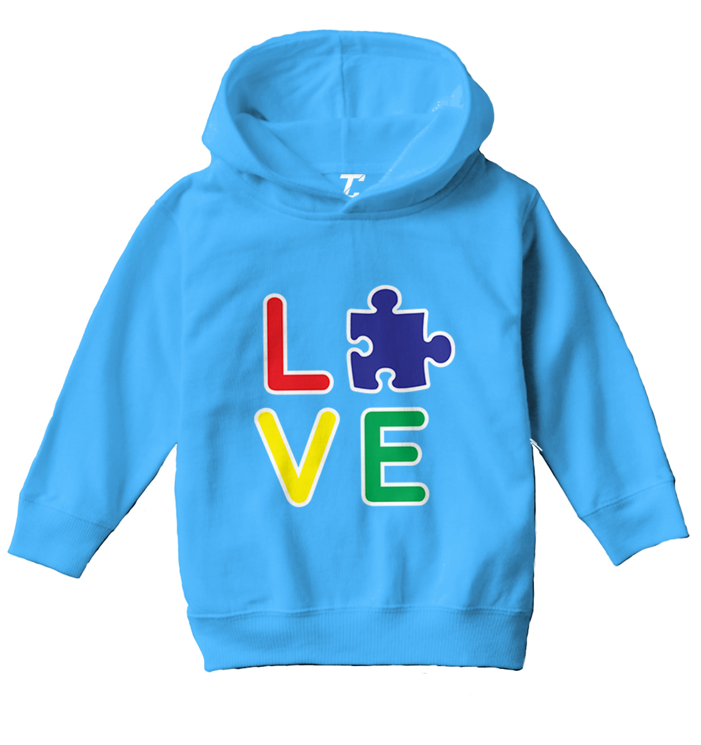 Love Autism - Autistic Awareness Puzzle Piece Toddler/Youth Hoodie - Picture 12 of 12