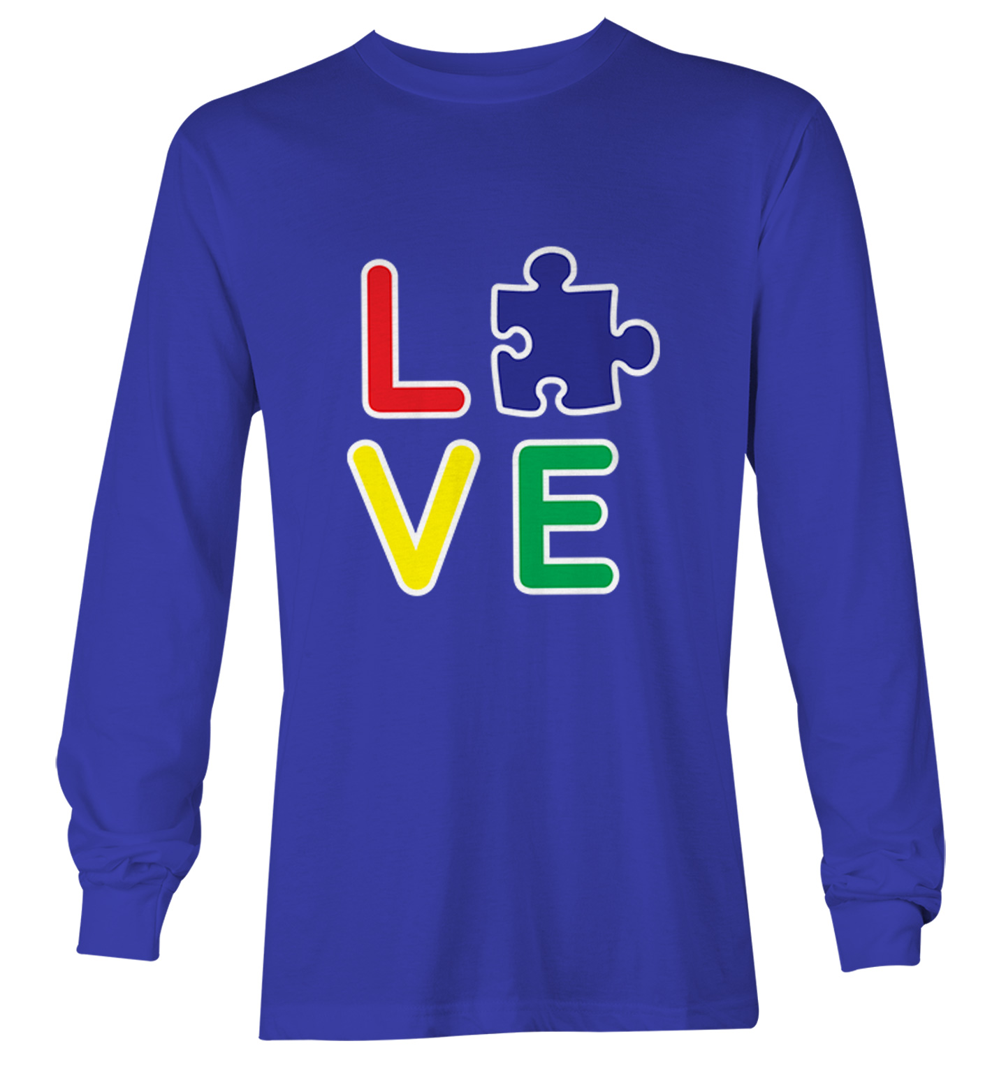 Love Autism - Autistic Awareness Puzzle Piece Youth T-Shirt - Picture 20 of 20