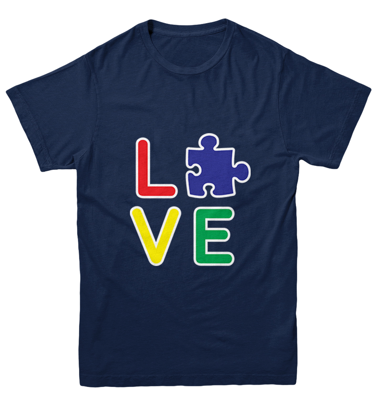 Love Autism - Autistic Awareness Puzzle Piece Youth T-Shirt - Picture 7 of 20