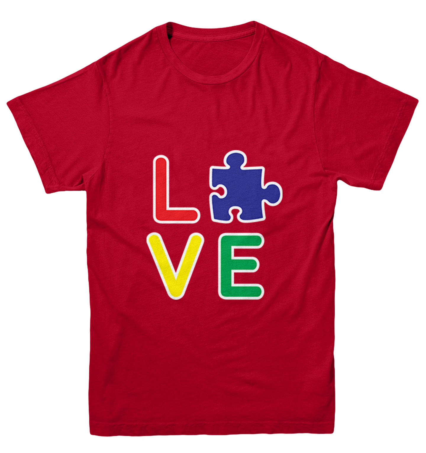 Love Autism - Autistic Awareness Puzzle Piece Youth T-Shirt - Picture 11 of 20