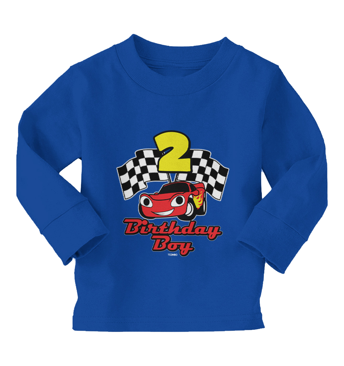 Birthday Boy Car 2 - Two Year Old Checkered Flag Racing Kids