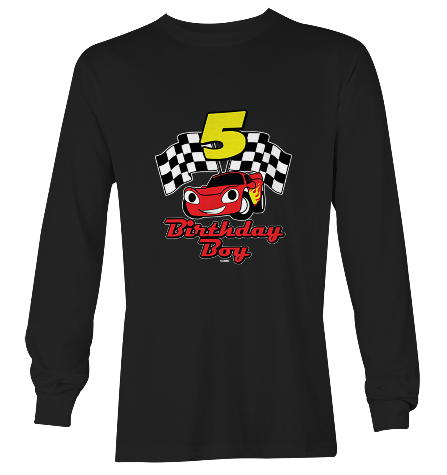 Birthday Boy Car 5 - Five Year Old Checkered Flag Racing Youth T-Shirt - Picture 13 of 20