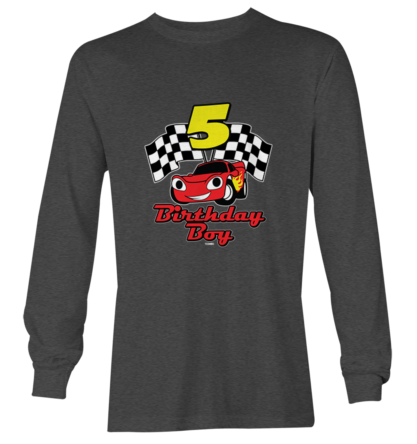 Birthday Boy Car 5 - Five Year Old Checkered Flag Racing Youth T-Shirt - Picture 14 of 20