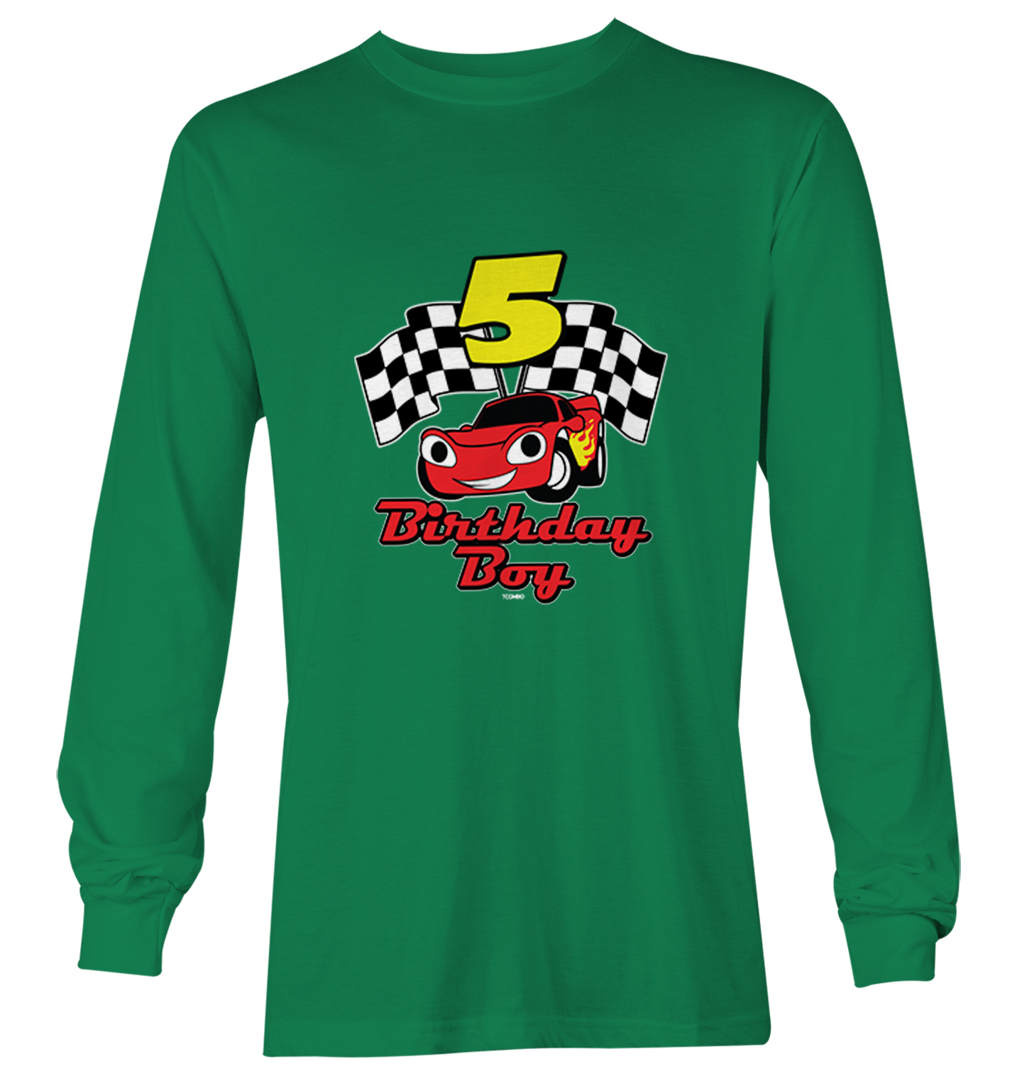 Birthday Boy Car 5 - Five Year Old Checkered Flag Racing Youth T-Shirt - Picture 15 of 20