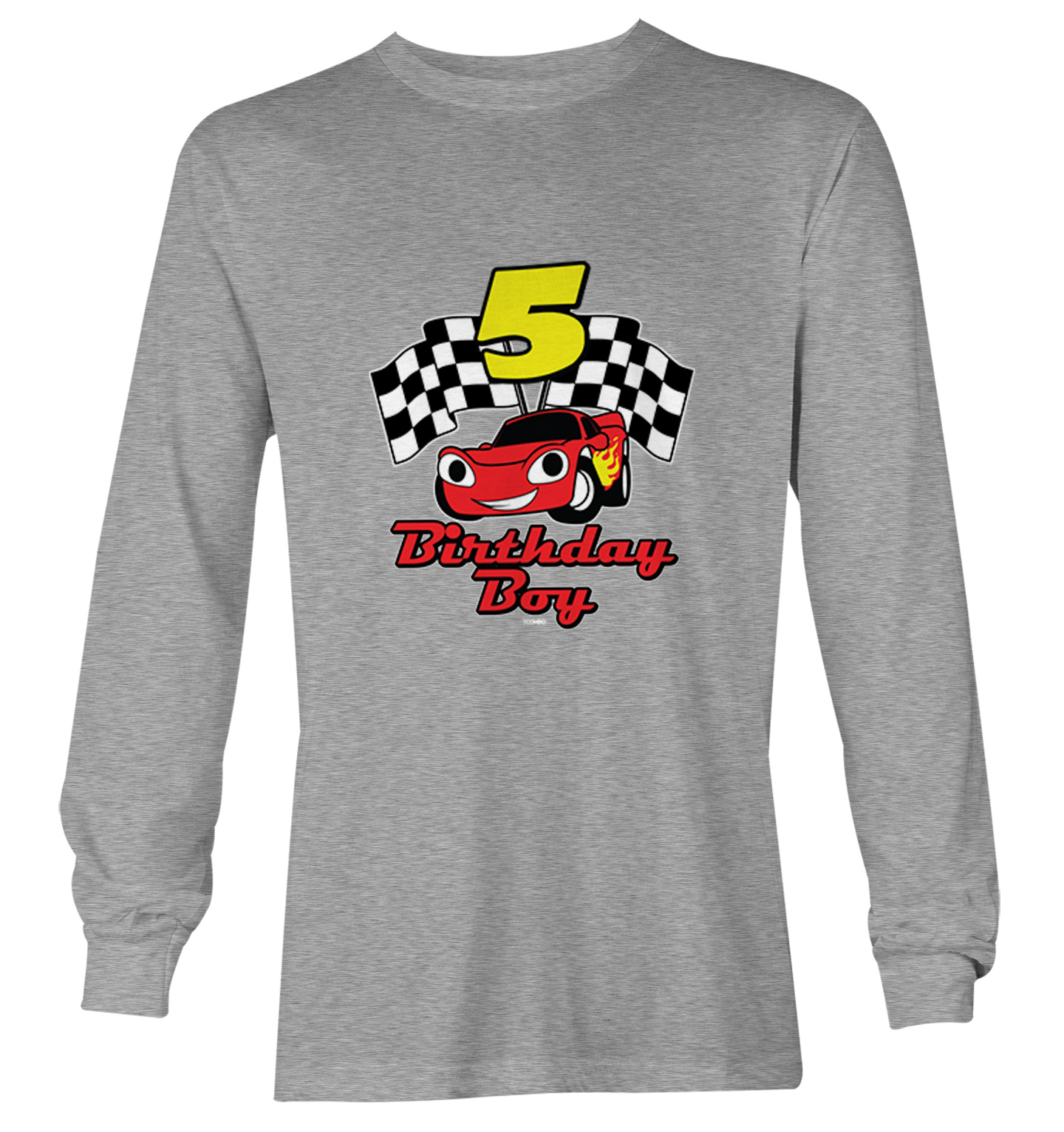 Birthday Boy Car 5 - Five Year Old Checkered Flag Racing Youth T-Shirt - Picture 16 of 20