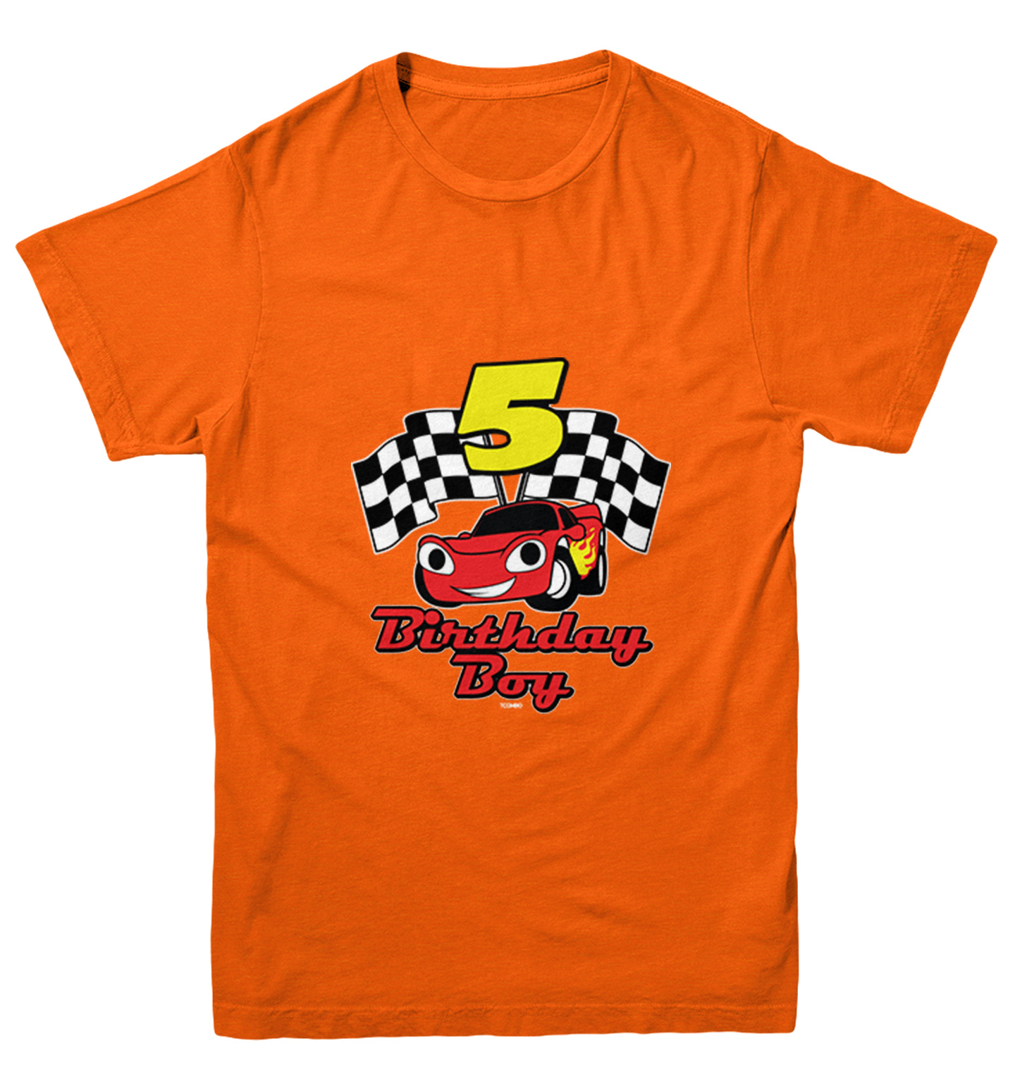Birthday Boy Car 5 - Five Year Old Checkered Flag Racing Youth T-Shirt - Picture 8 of 20