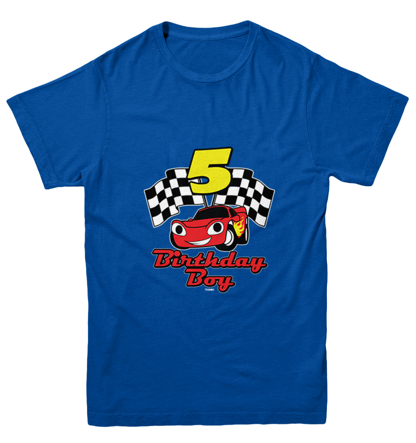 Birthday Boy Car 5 - Five Year Old Checkered Flag Racing Youth T-Shirt - Picture 12 of 20