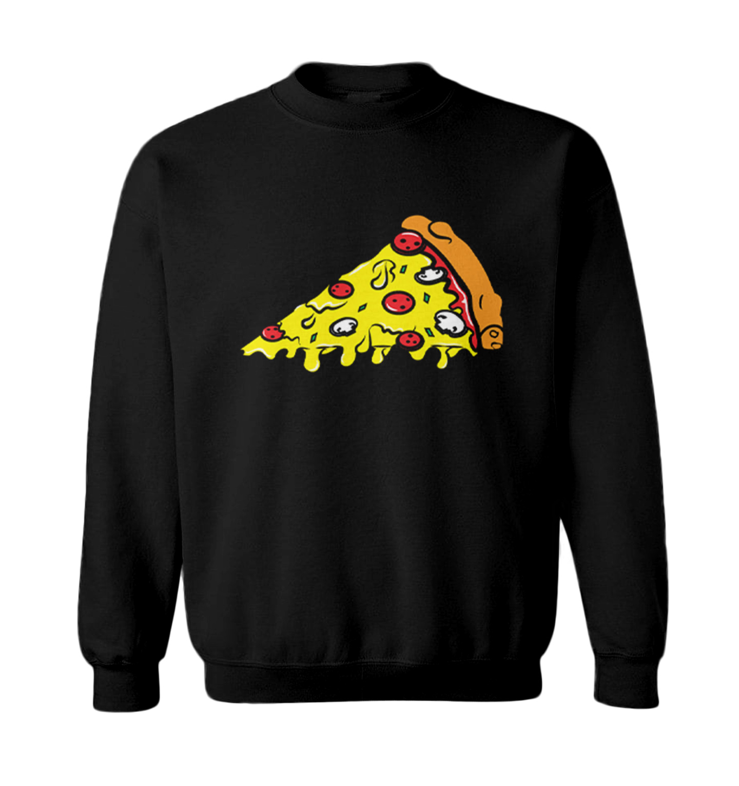Pizza Slice - Food Lover Piece Cheese Bread Sauce Toddler Crewneck Sweater - Picture 2 of 8