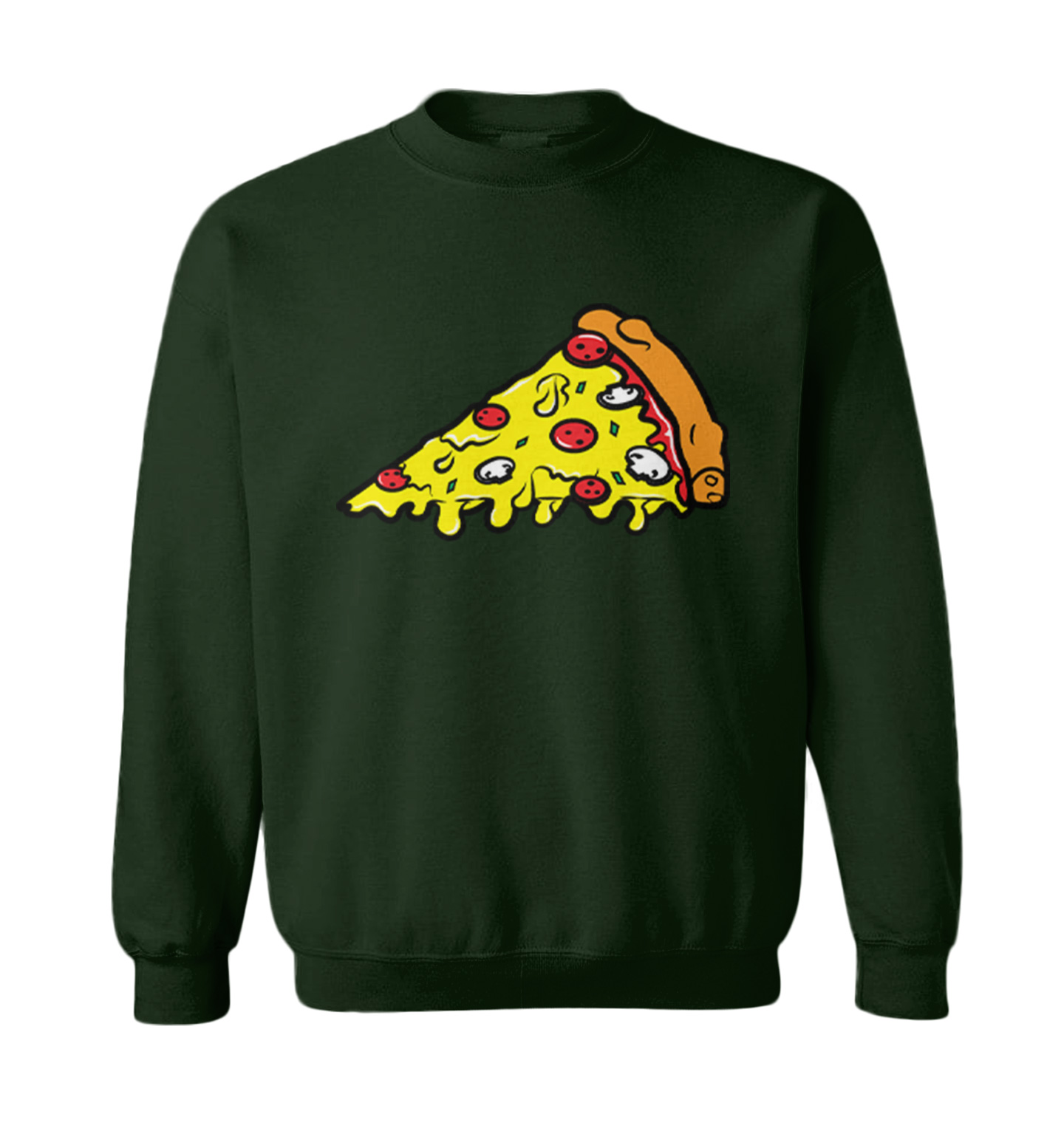 Pizza Slice - Food Lover Piece Cheese Bread Sauce Toddler Crewneck Sweater - Picture 3 of 8
