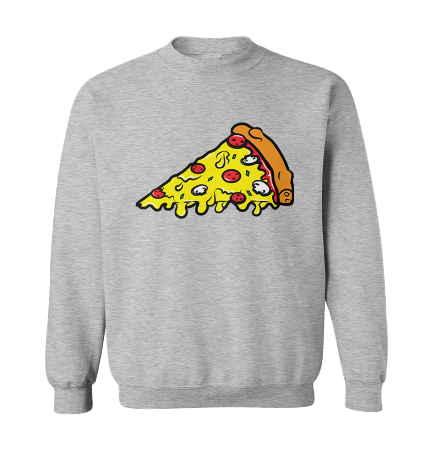 Pizza Slice - Food Lover Piece Cheese Bread Sauce Toddler Crewneck Sweater - Picture 4 of 8