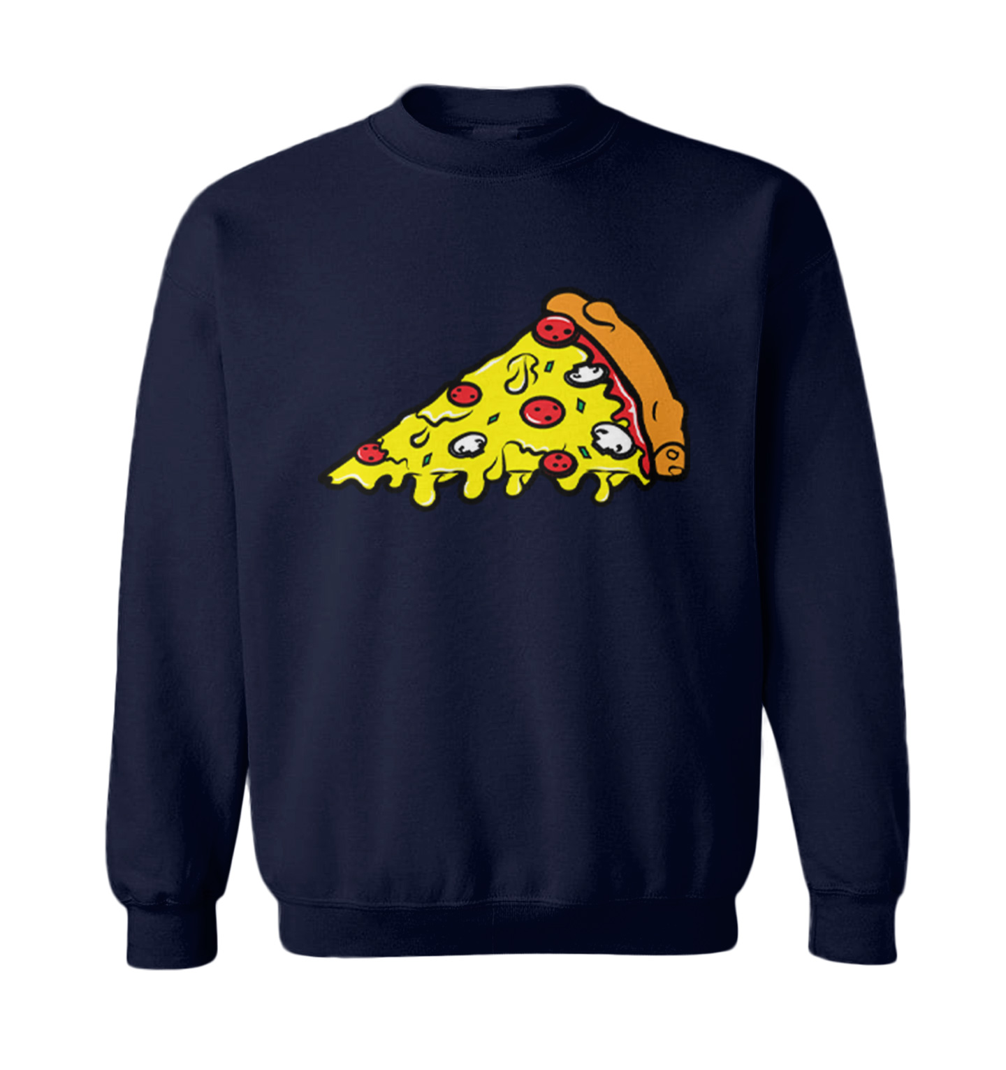 Pizza Slice - Food Lover Piece Cheese Bread Sauce Toddler Crewneck Sweater - Picture 5 of 8