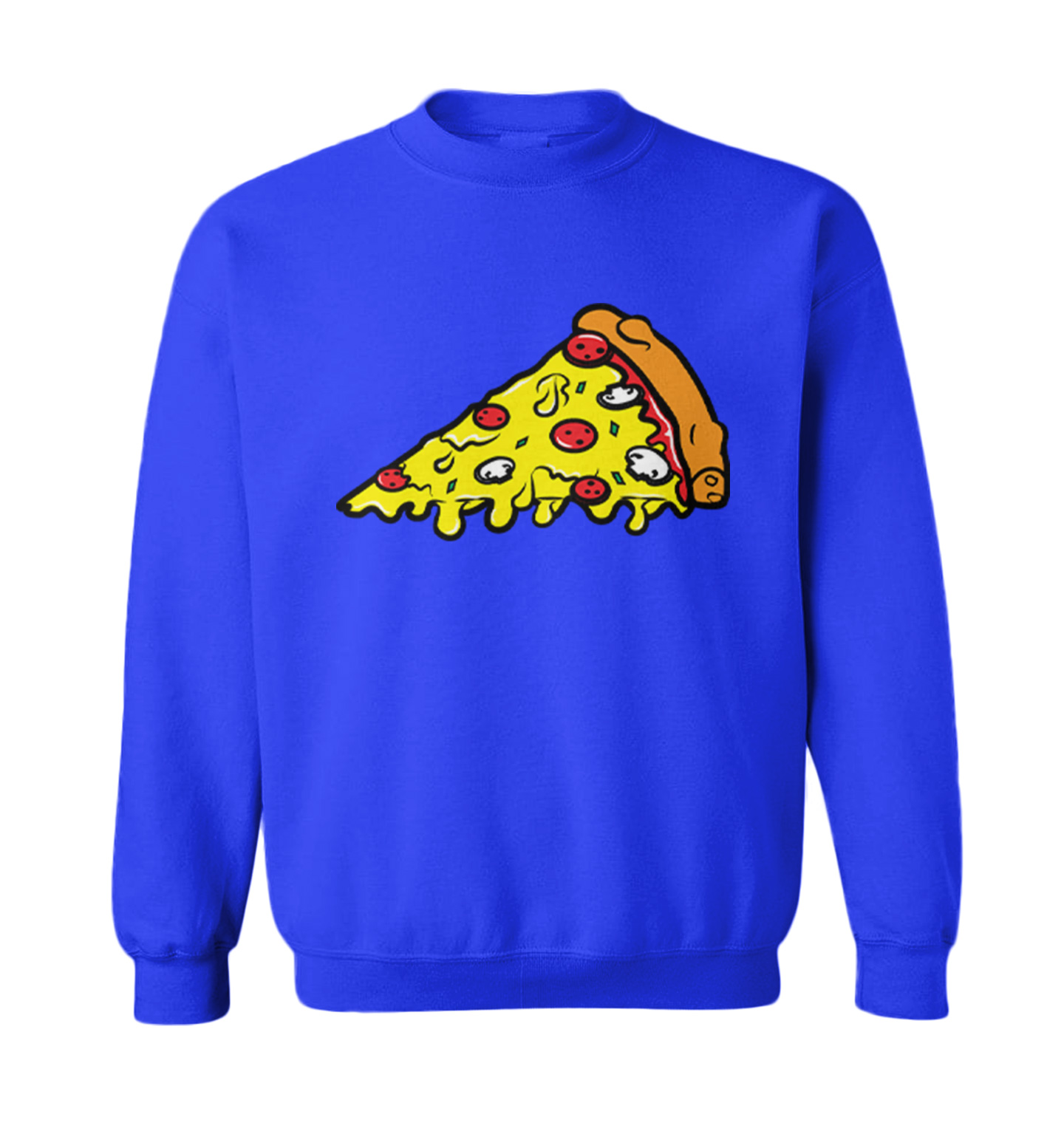 Pizza Slice - Food Lover Piece Cheese Bread Sauce Toddler Crewneck Sweater - Picture 8 of 8