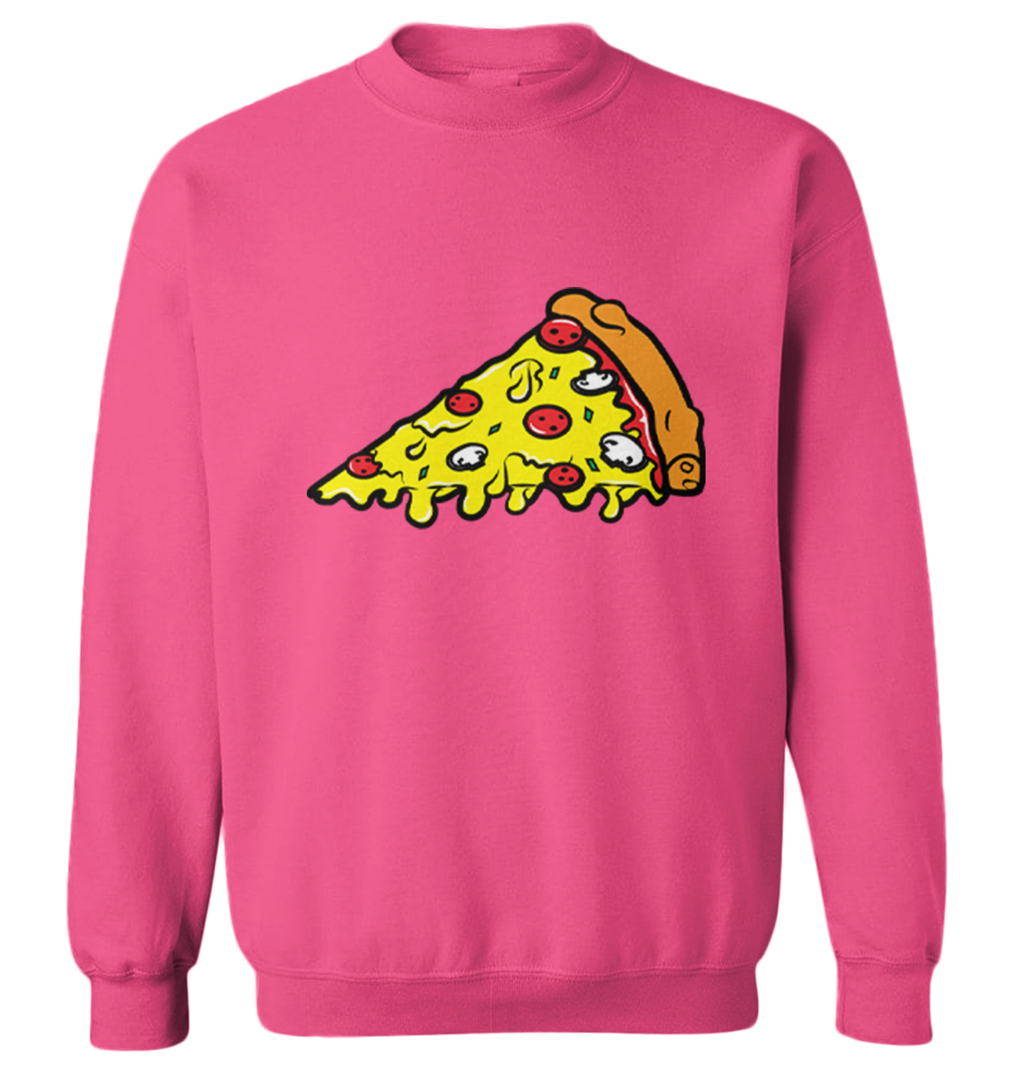 Pizza Slice - Food Lover Piece Cheese Bread Sauce Toddler Crewneck Sweater - Picture 6 of 8