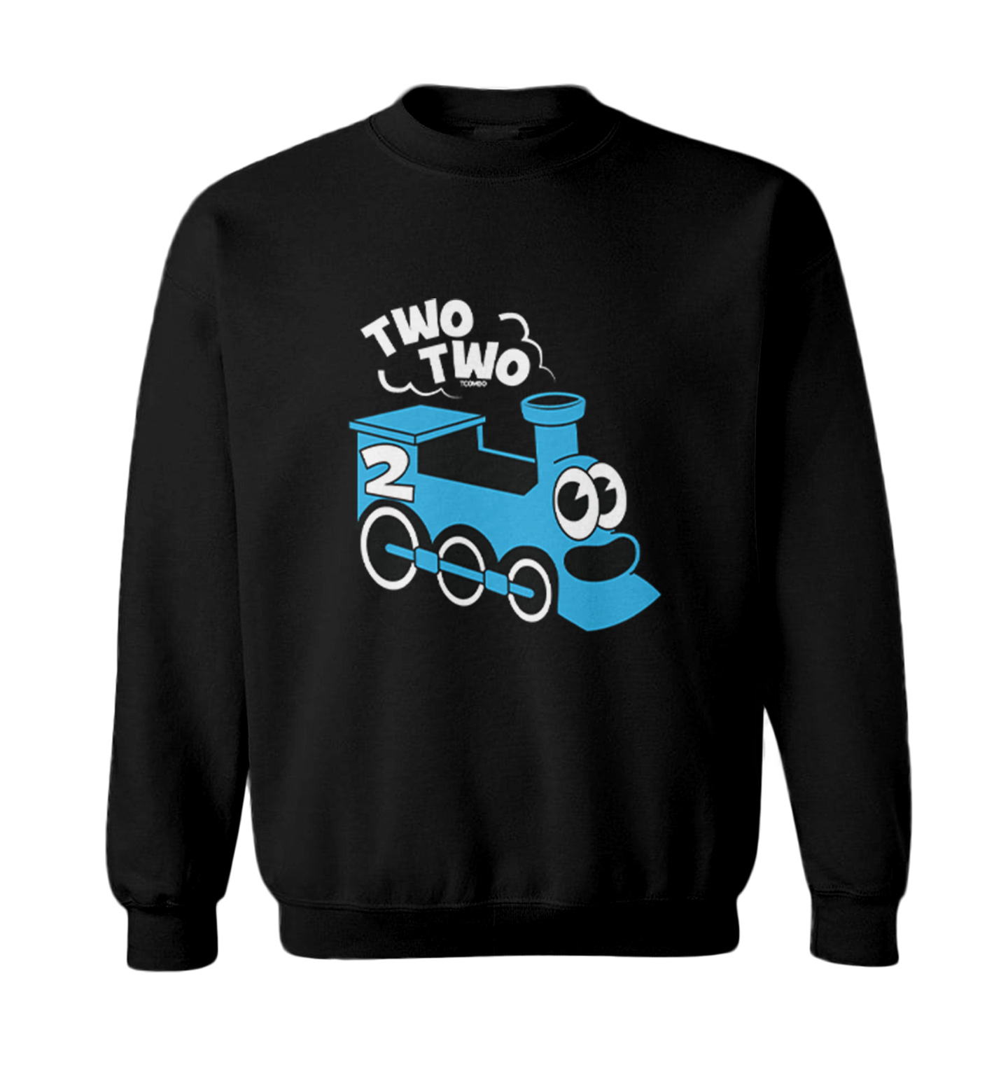 Two Two Train - Choo Choo 2 Year Old Second Birthday Toddler Crewneck Sweater - Picture 2 of 8
