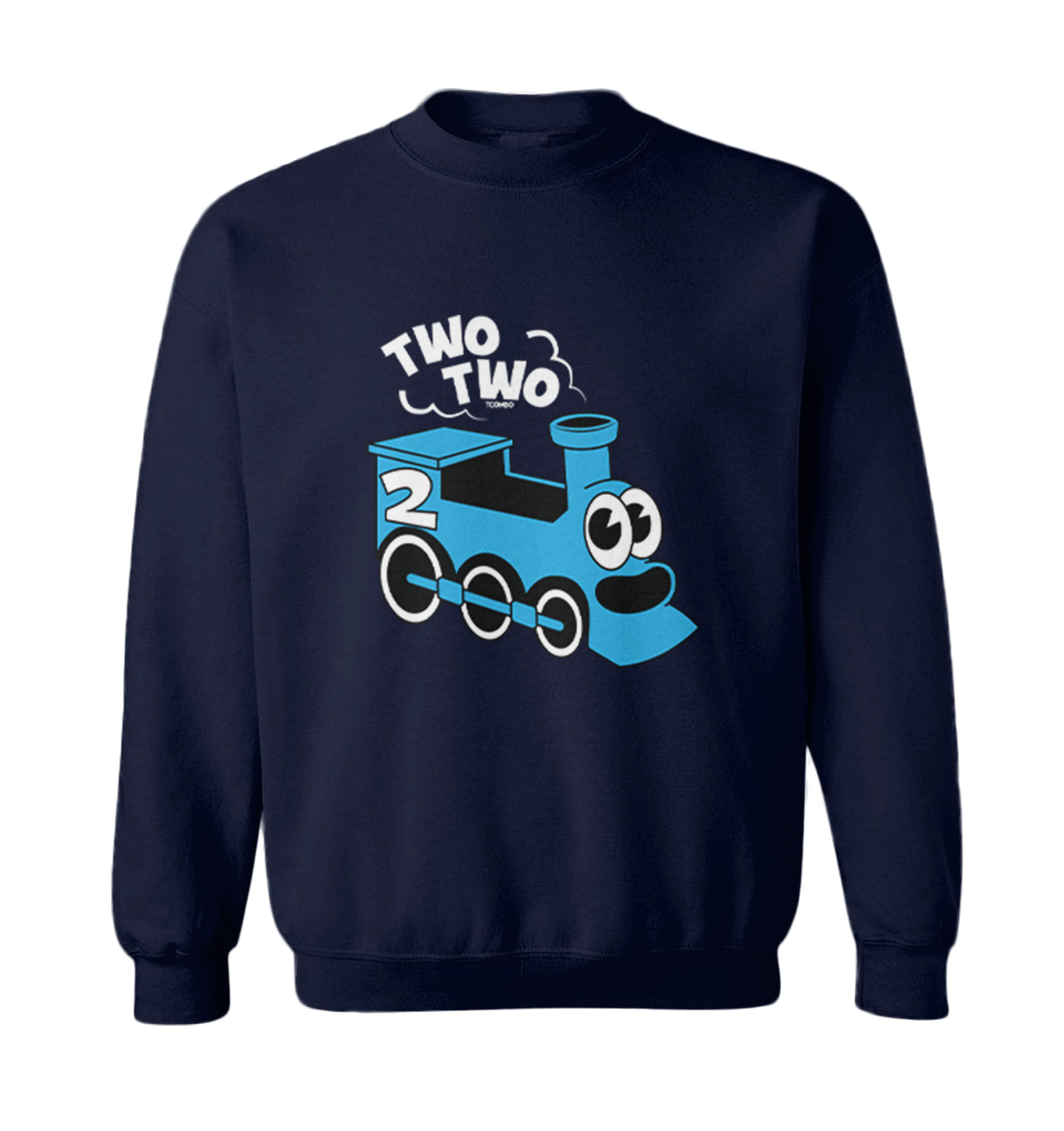 Two Two Train - Choo Choo 2 Year Old Second Birthday Toddler Crewneck Sweater - Picture 5 of 8