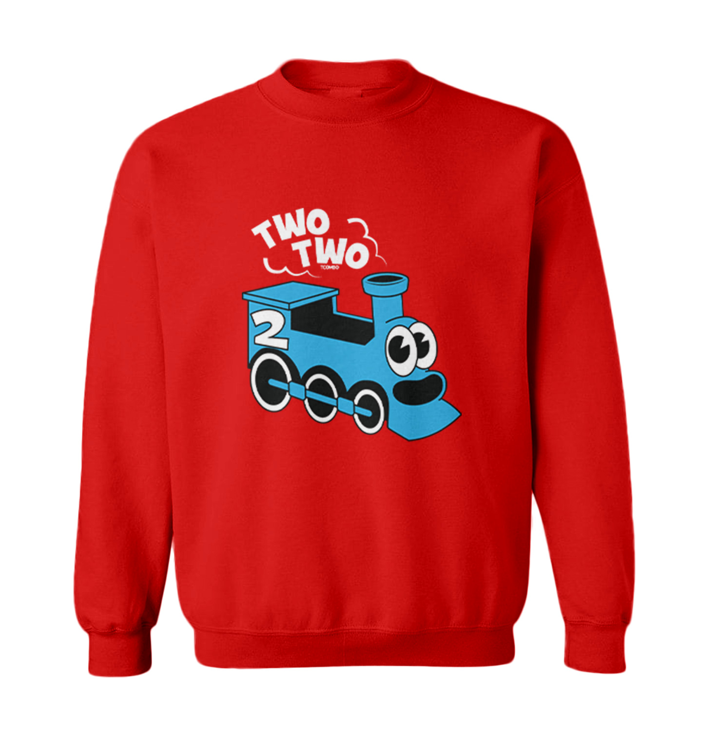 Two Two Train - Choo Choo 2 Year Old Second Birthday Toddler Crewneck Sweater - Picture 7 of 8