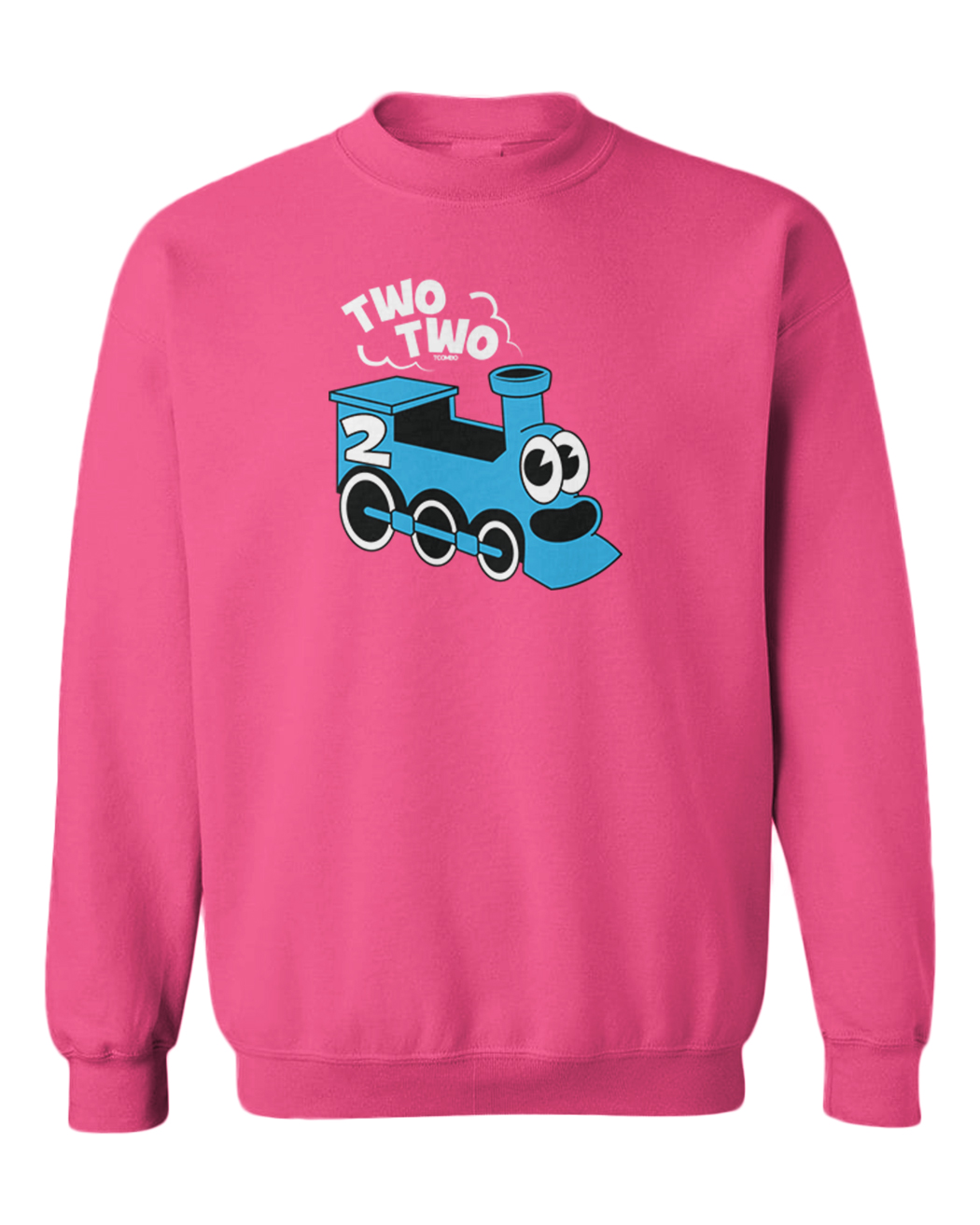 Two Two Train - Choo Choo 2 Year Old Second Birthday Toddler Crewneck Sweater - Picture 6 of 8
