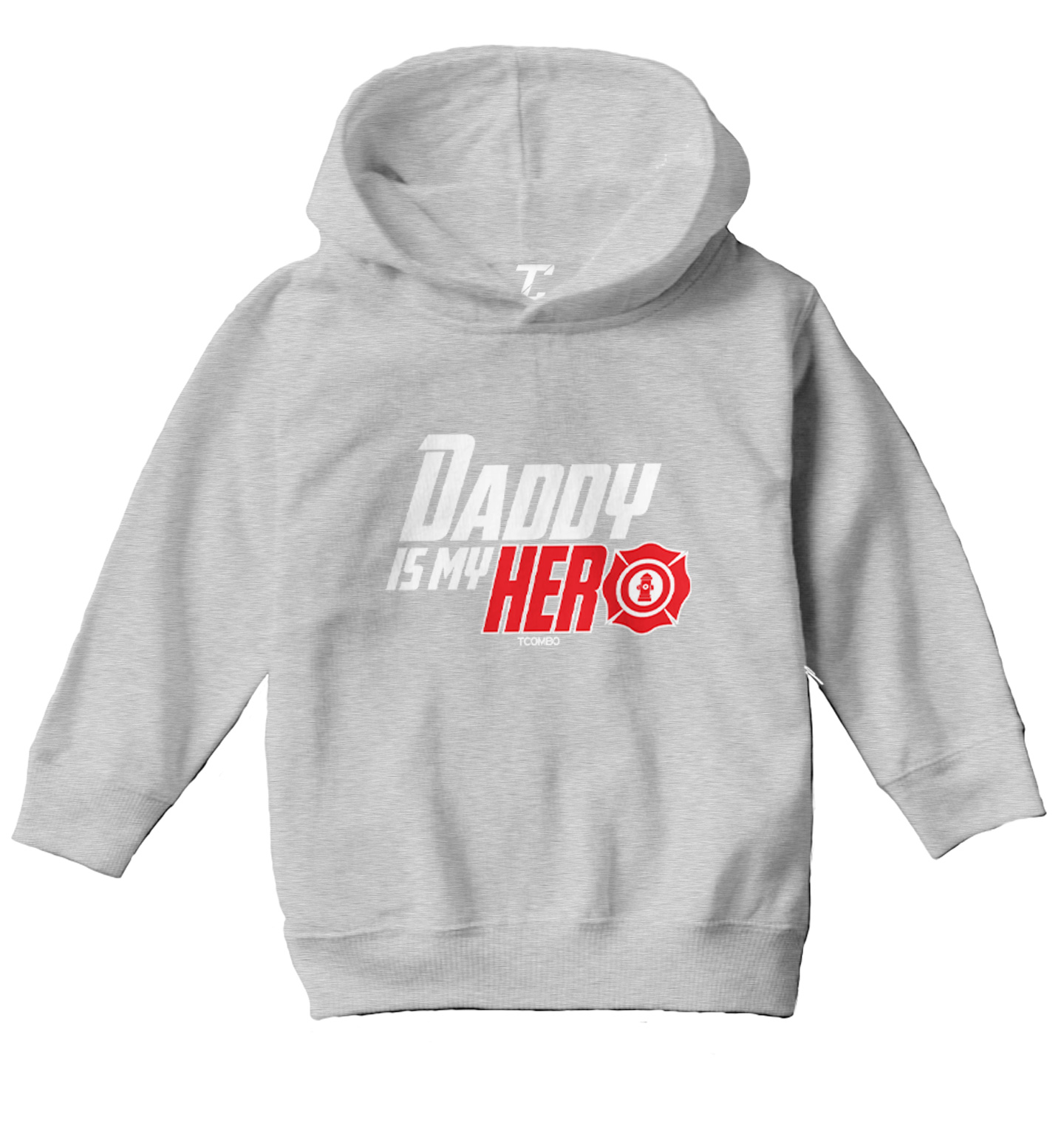 Daddy Is My Hero - Firefighter Heroic Father's Day Toddler/Youth Hoodie - Picture 6 of 12
