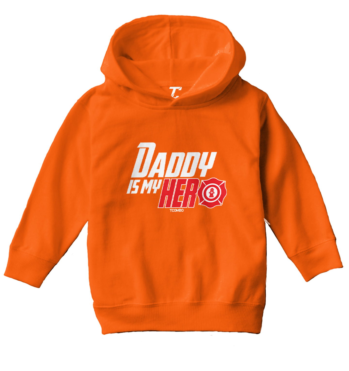 Daddy Is My Hero - Firefighter Heroic Father's Day Toddler/Youth Hoodie - Picture 8 of 12