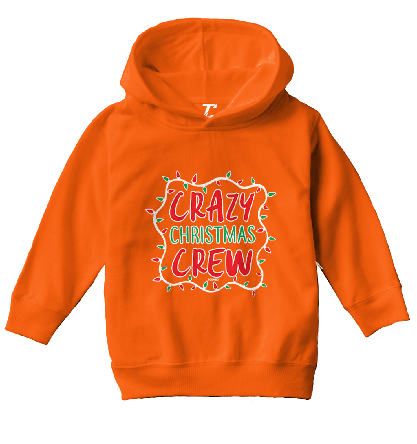 Crazy Christmas Crew - Santa Claus Xmas Lights Holiday Toddler/Youth Hoodie - Picture 8 of 12