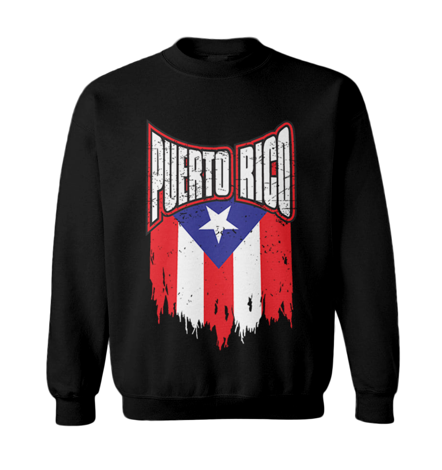 Puerto Rico - Torn Flag Strong Country Pride Proud Toddler Crewneck Sweater - Picture 2 of 8